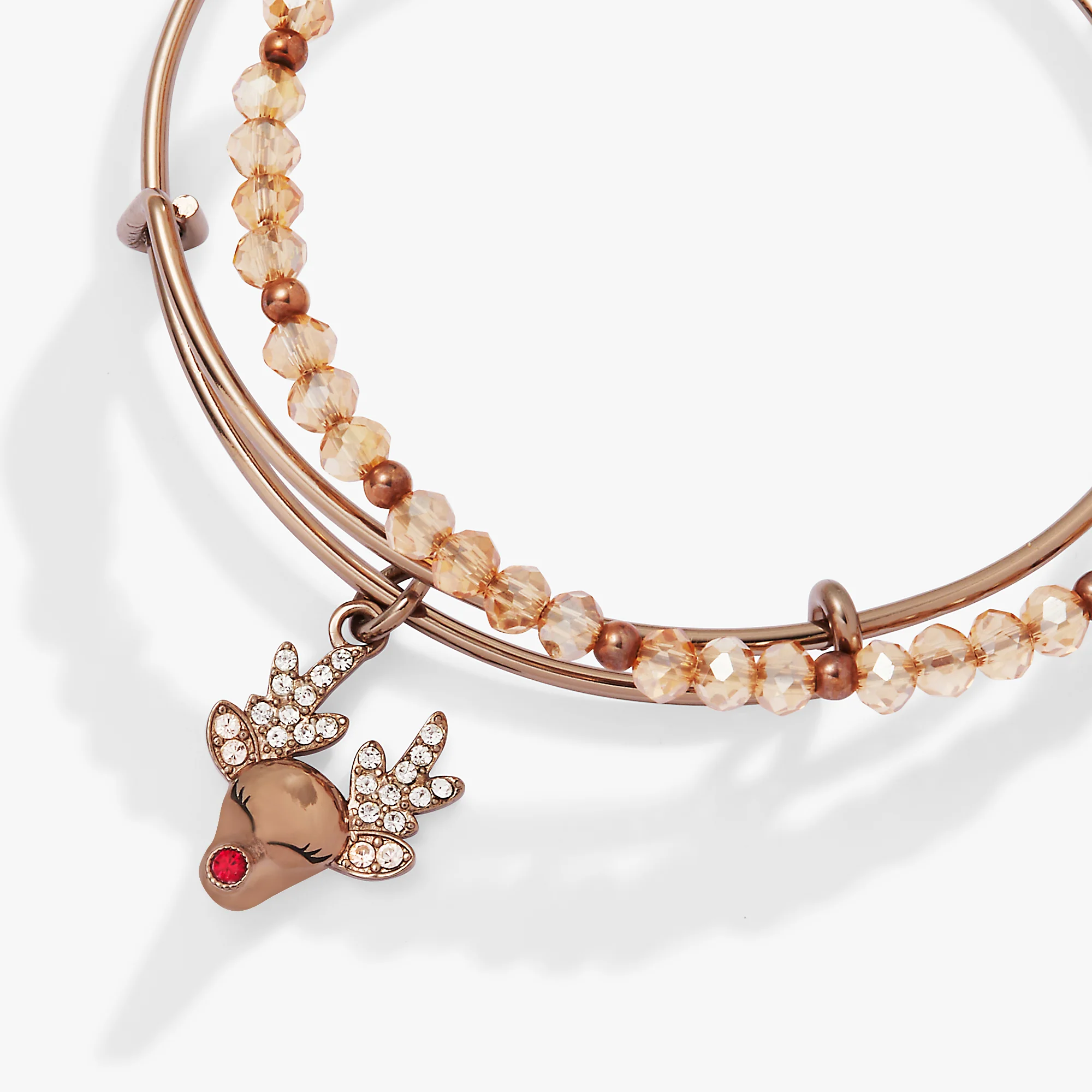 Reindeer Charm Bangle, Set of 2 - Image 2
