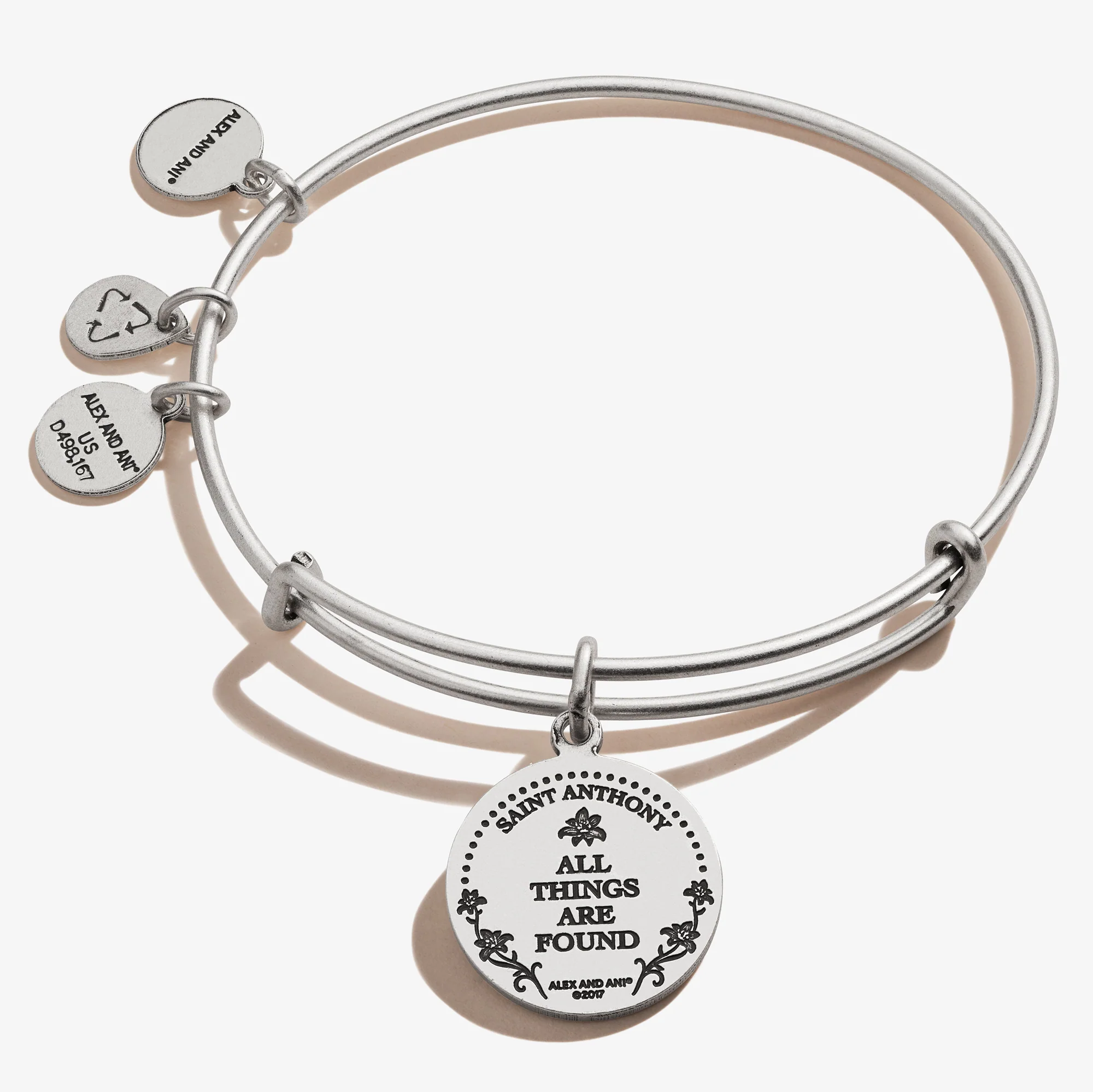 Saint Anthony of Padua Charm Bangle - Image 2