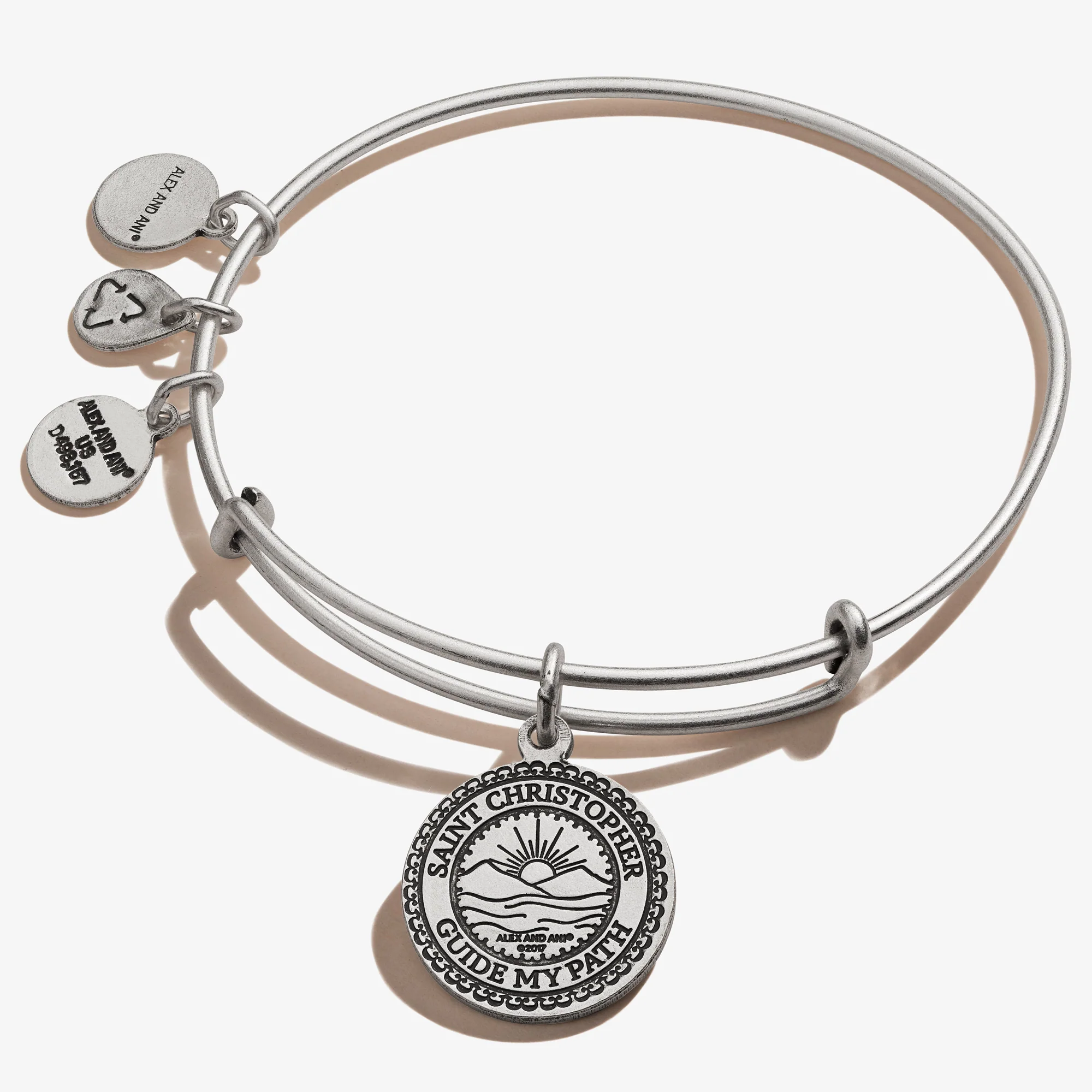 Saint Christopher Charm Bangle - Image 2