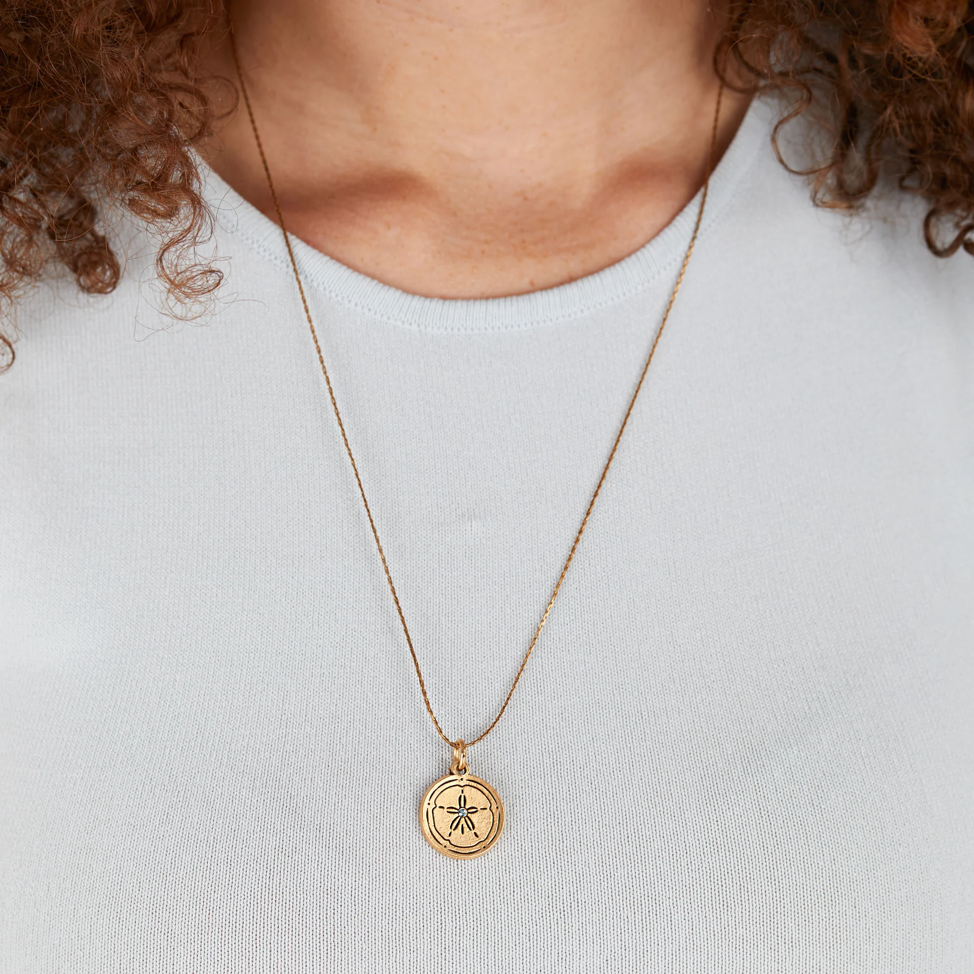 Sand Dollar Charm Necklace - Image 8
