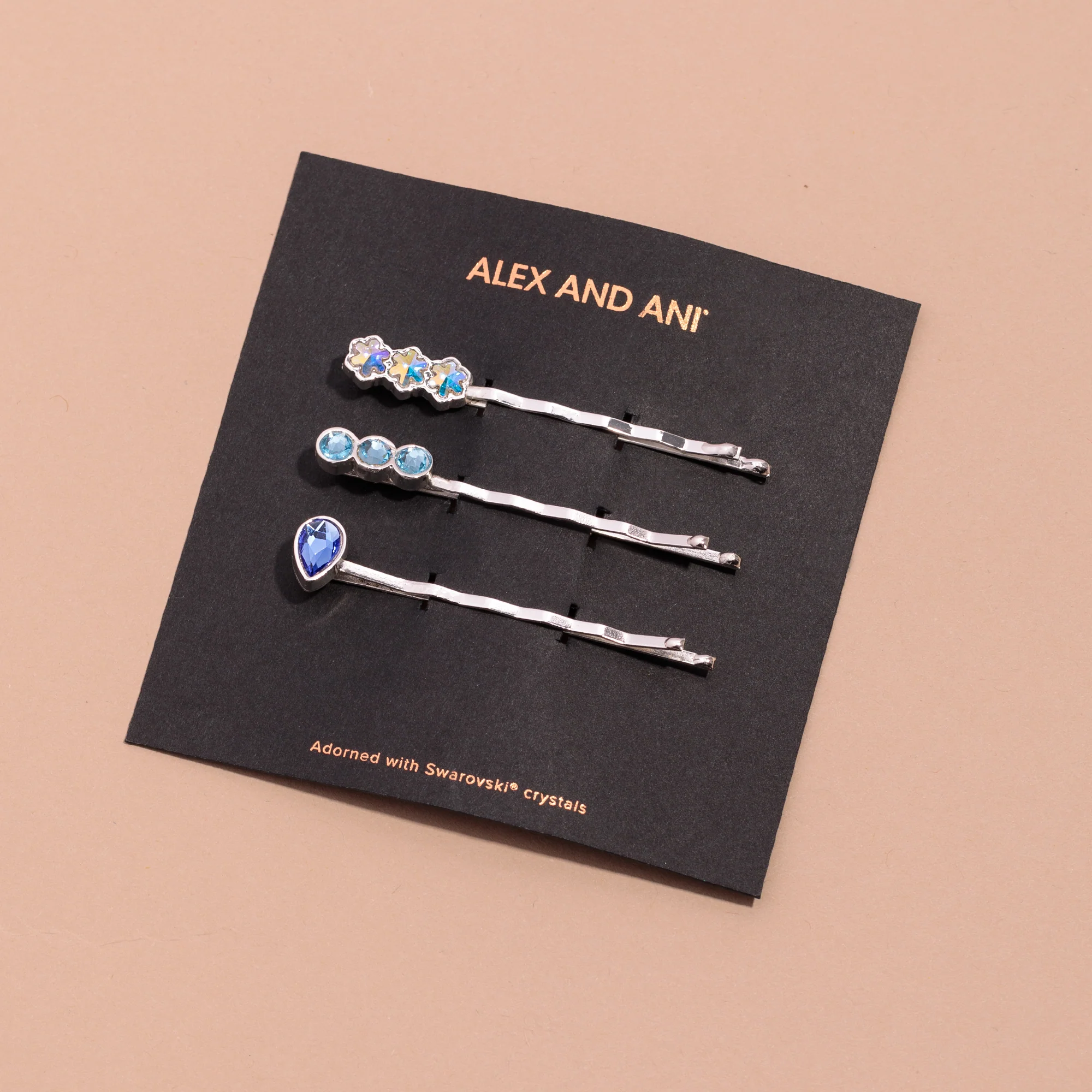 Sapphire + Snowflake Hair Pins, Set of 3 - Image 4