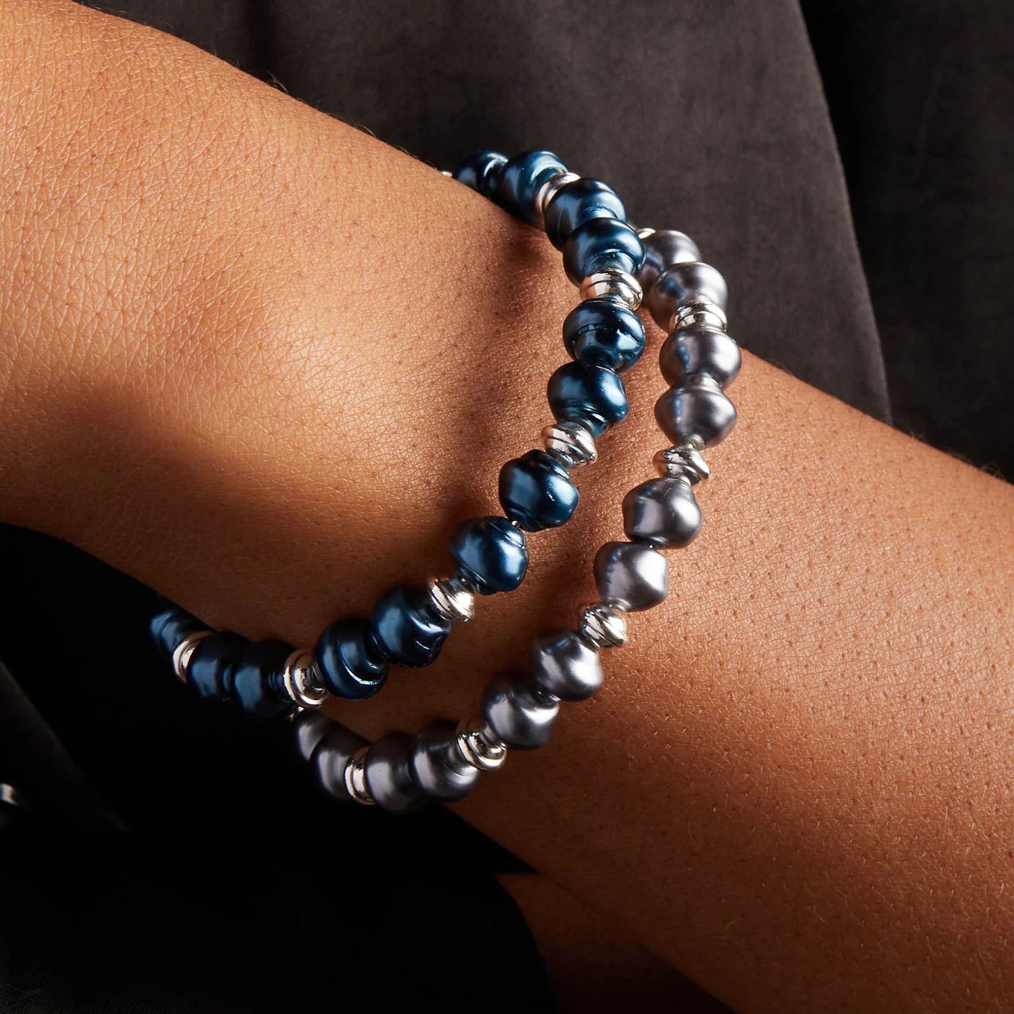 Sea Sultry Cuff Bracelet, Gunmetal Gray - Image 2