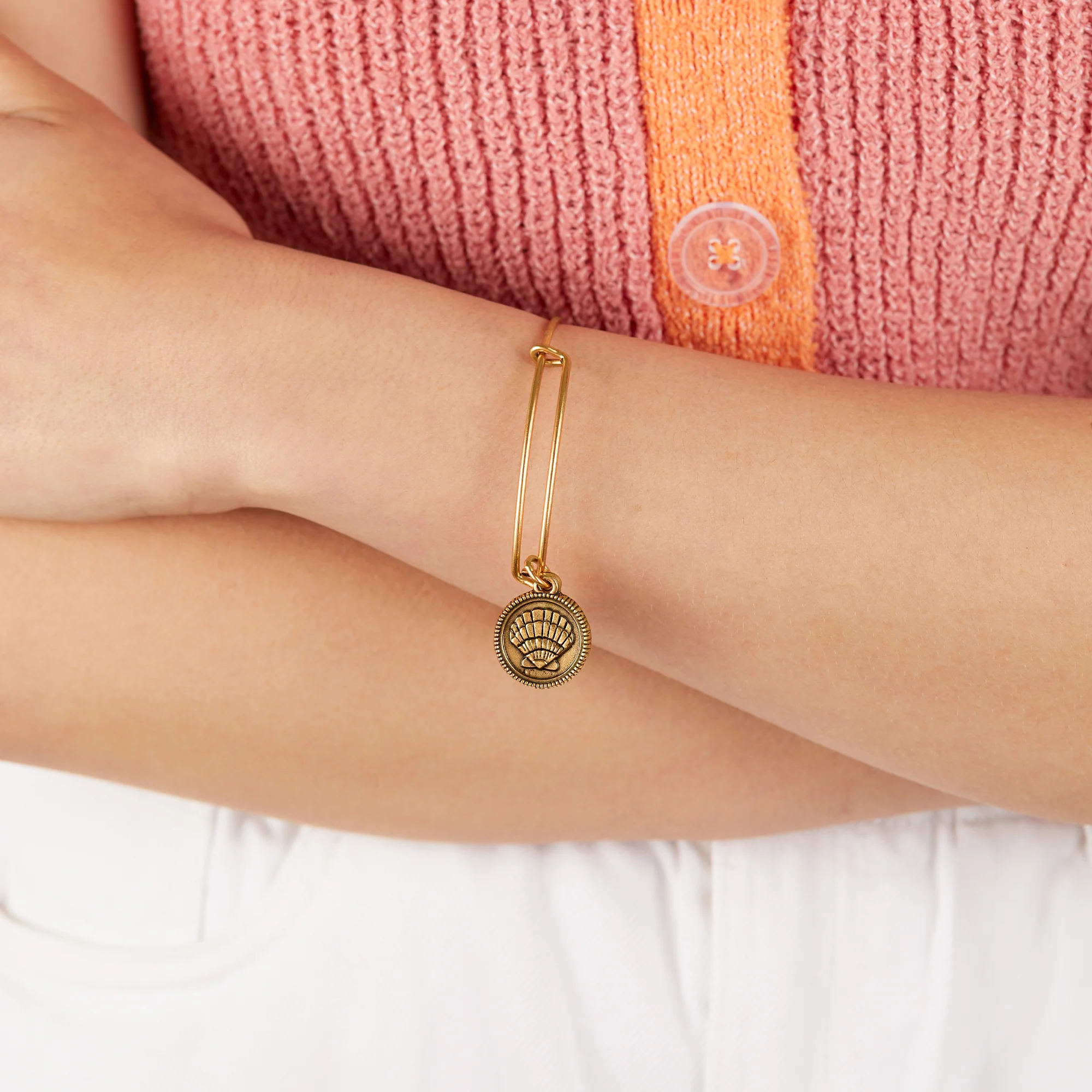 Seashell Charm Bangle - Image 5