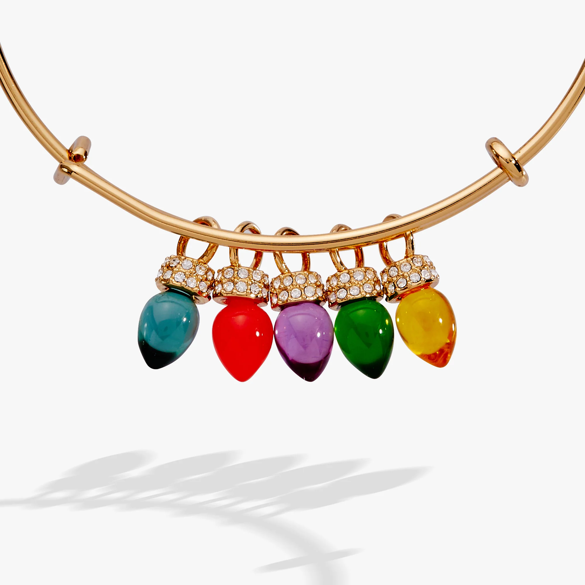 Christmas Light Bulb Charm Bangle - Image 6