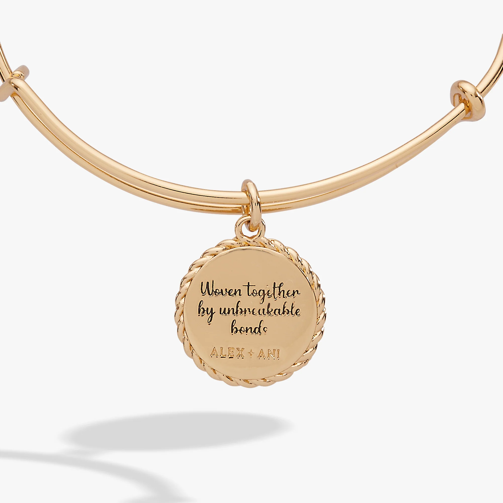 Sister 'Woven Together By Unbreakable Bonds' Charm Bangle - Image 2