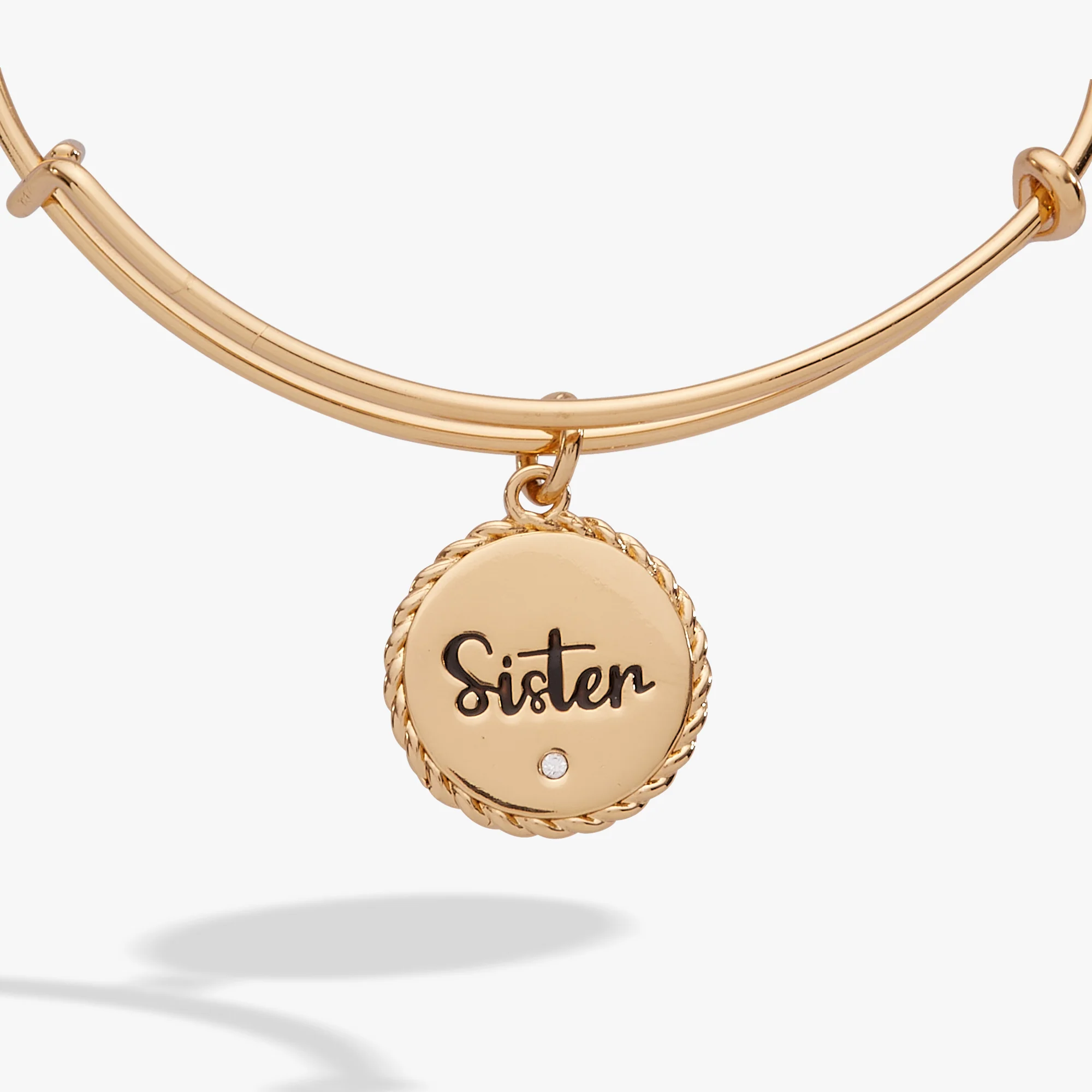 Sister 'Woven Together By Unbreakable Bonds' Charm Bangle - Image 3
