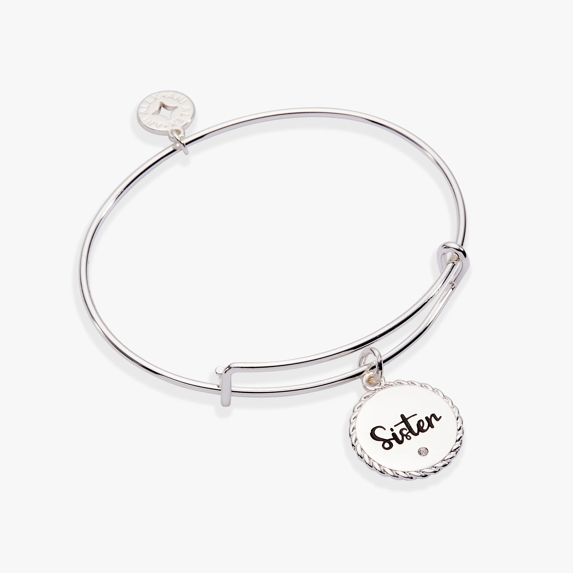 Sister 'Woven Together By Unbreakable Bonds' Charm Bangle - Image 4
