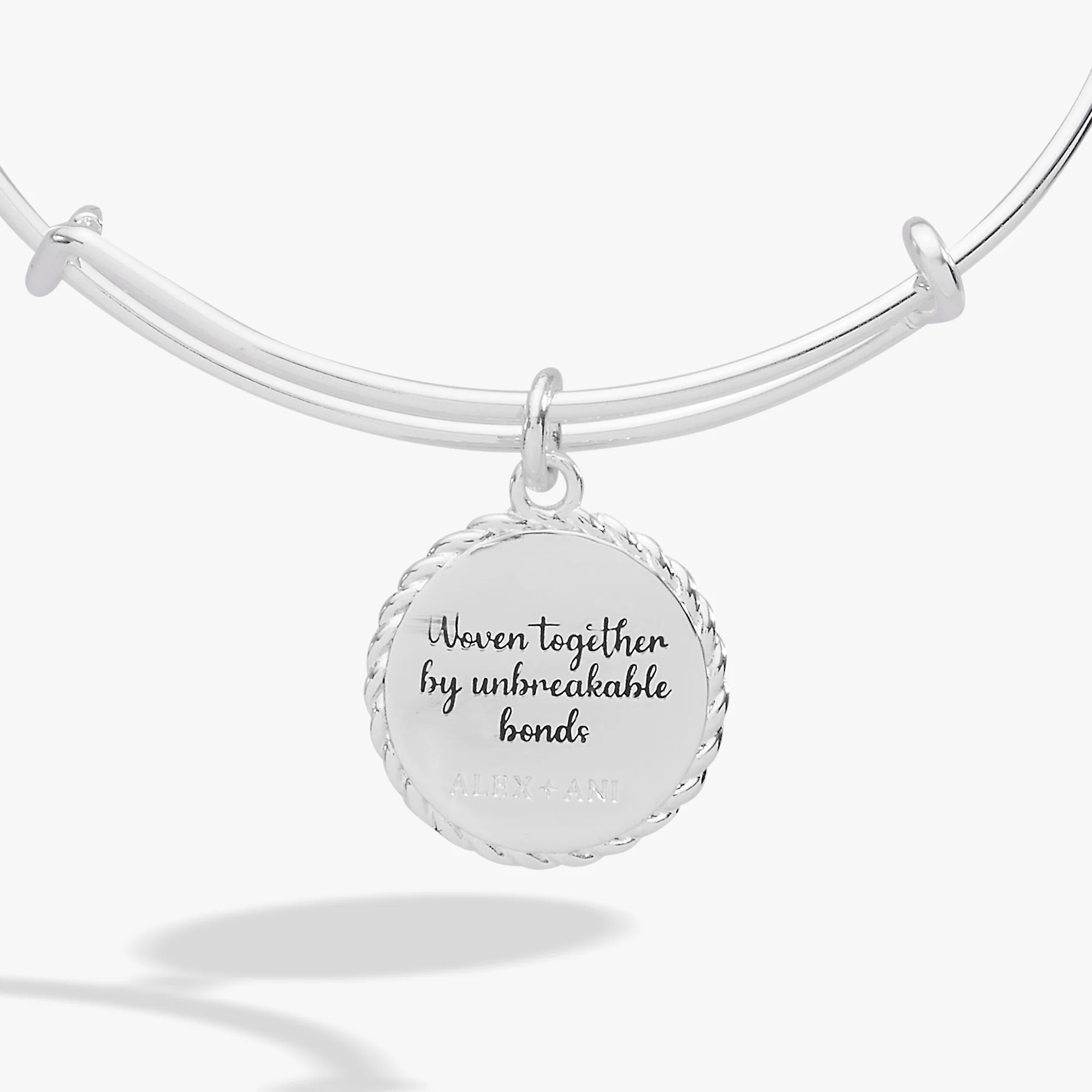Sister 'Woven Together By Unbreakable Bonds' Charm Bangle - Image 5