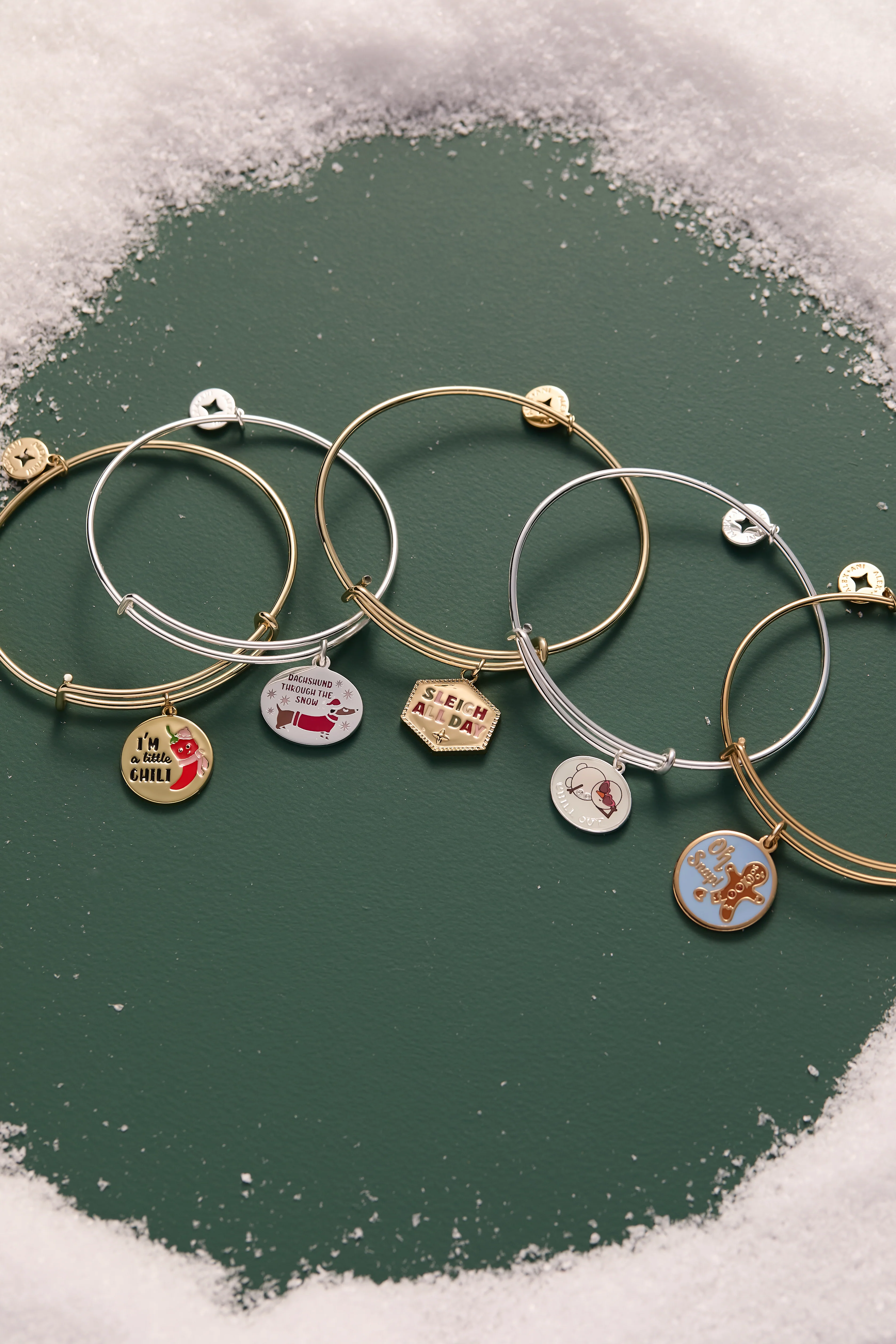‘Sleigh All Day’ Charm Bangle - Image 4