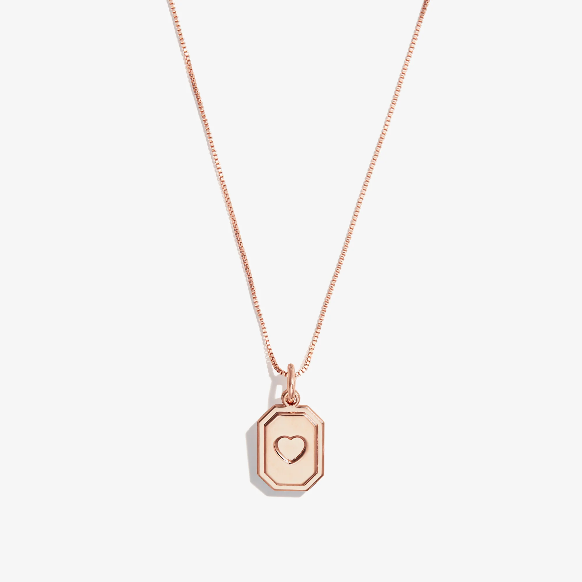 Slider Tag Heart Charm Necklace, 21'' - Image 6