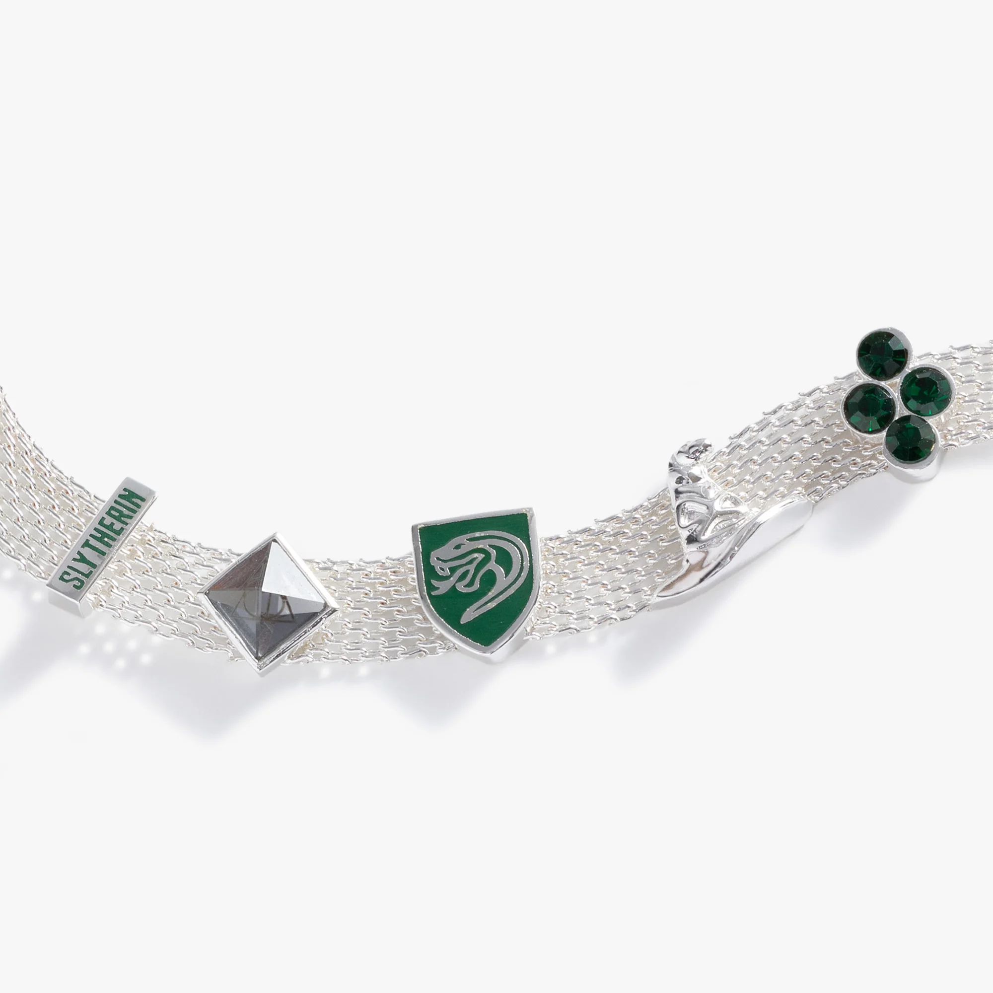 Harry Potter™ Slytherin Mesh Charm Bracelet - Image 2