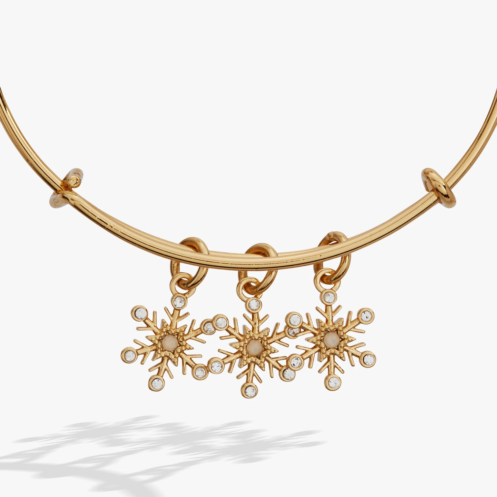 Snowflake Charm Bangle - Image 4