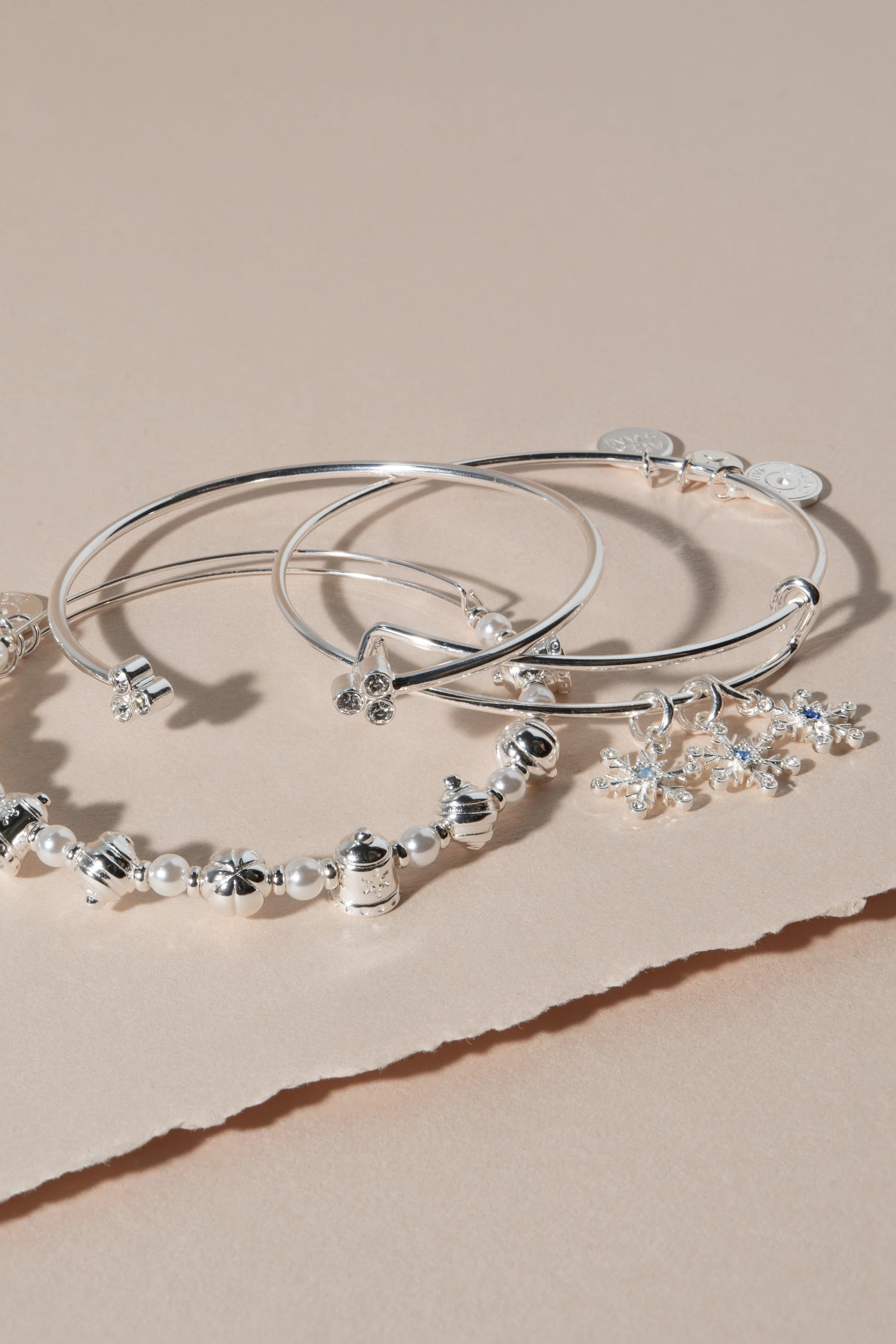 Snowflake Charm Bangle - Image 6