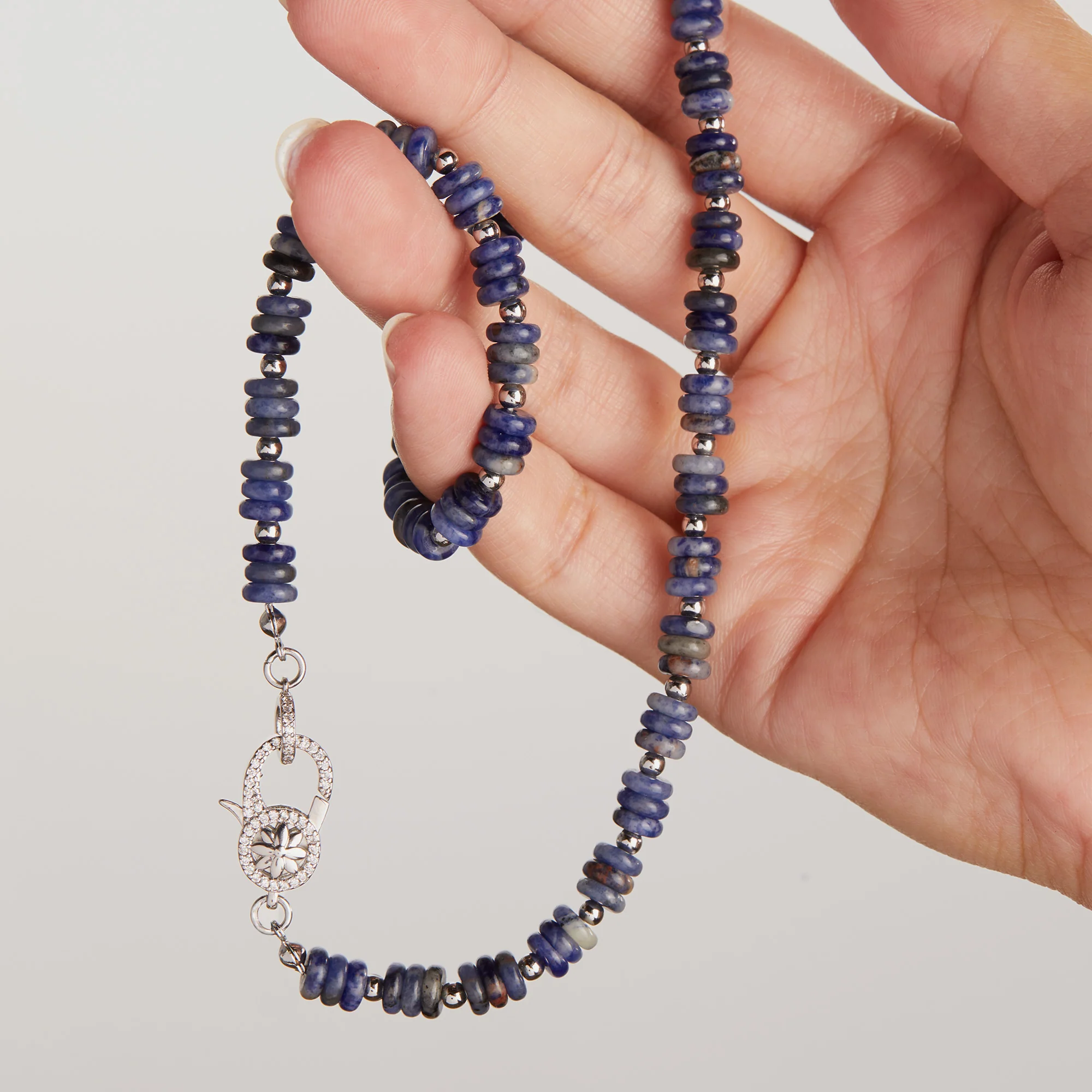 Sodalite Carabiner Necklace - Image 2