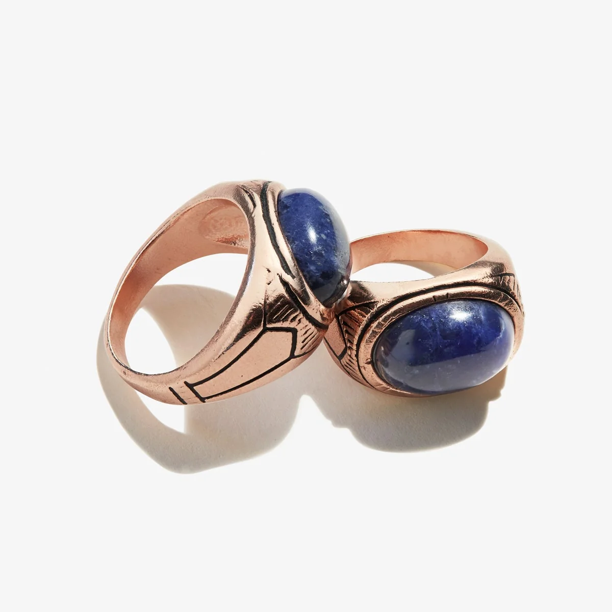 Sodalite Gemstone Signet Ring - Image 3