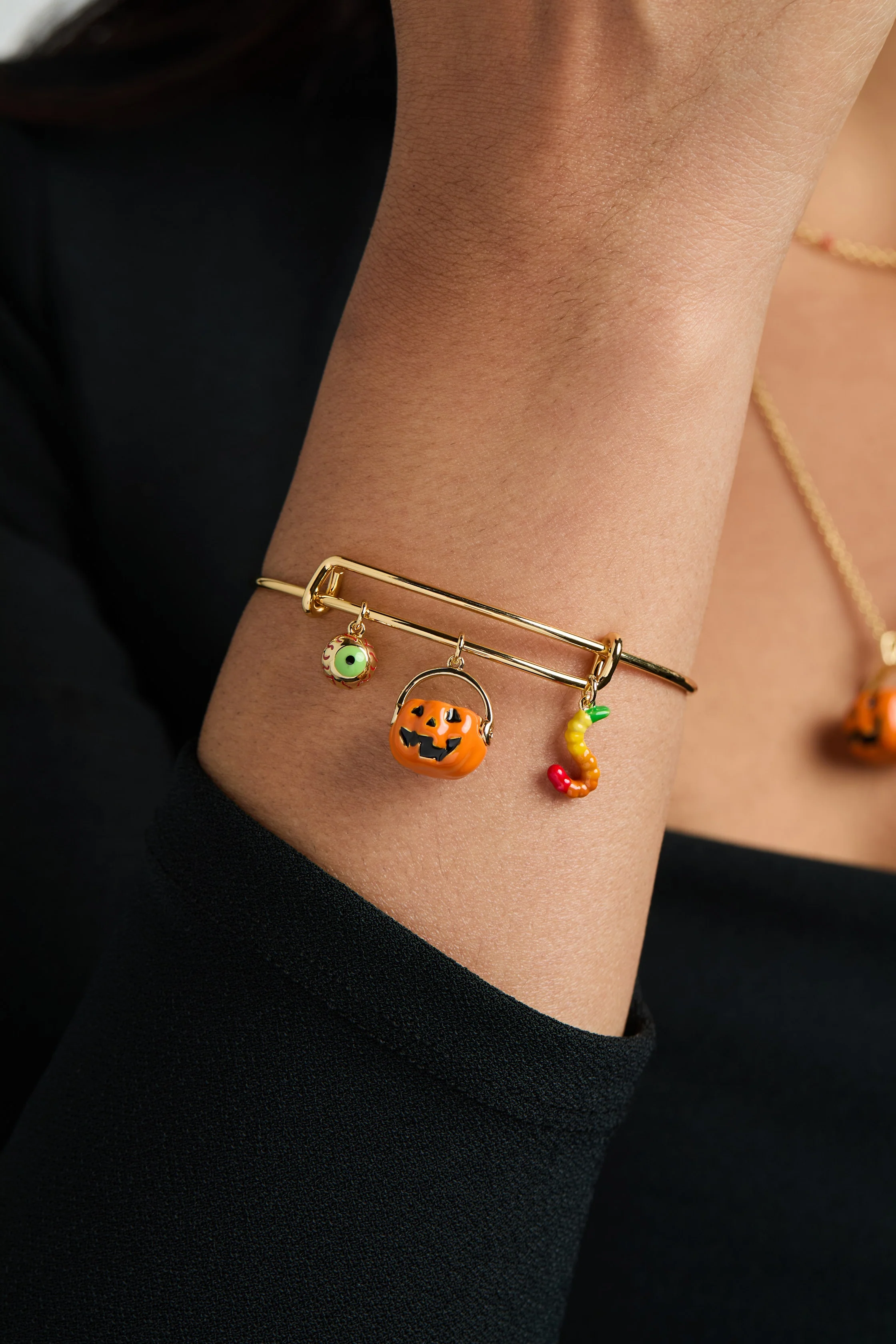 'Trick or Treat' Multi Charm Bangle - Image 3