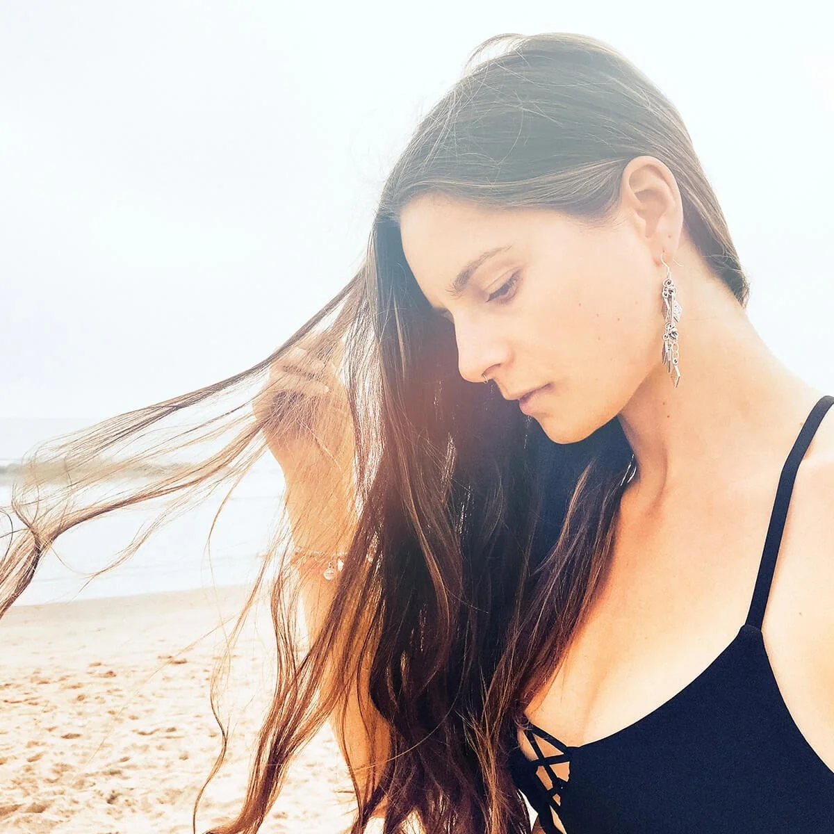 Spear Drop Earrings - Image 2