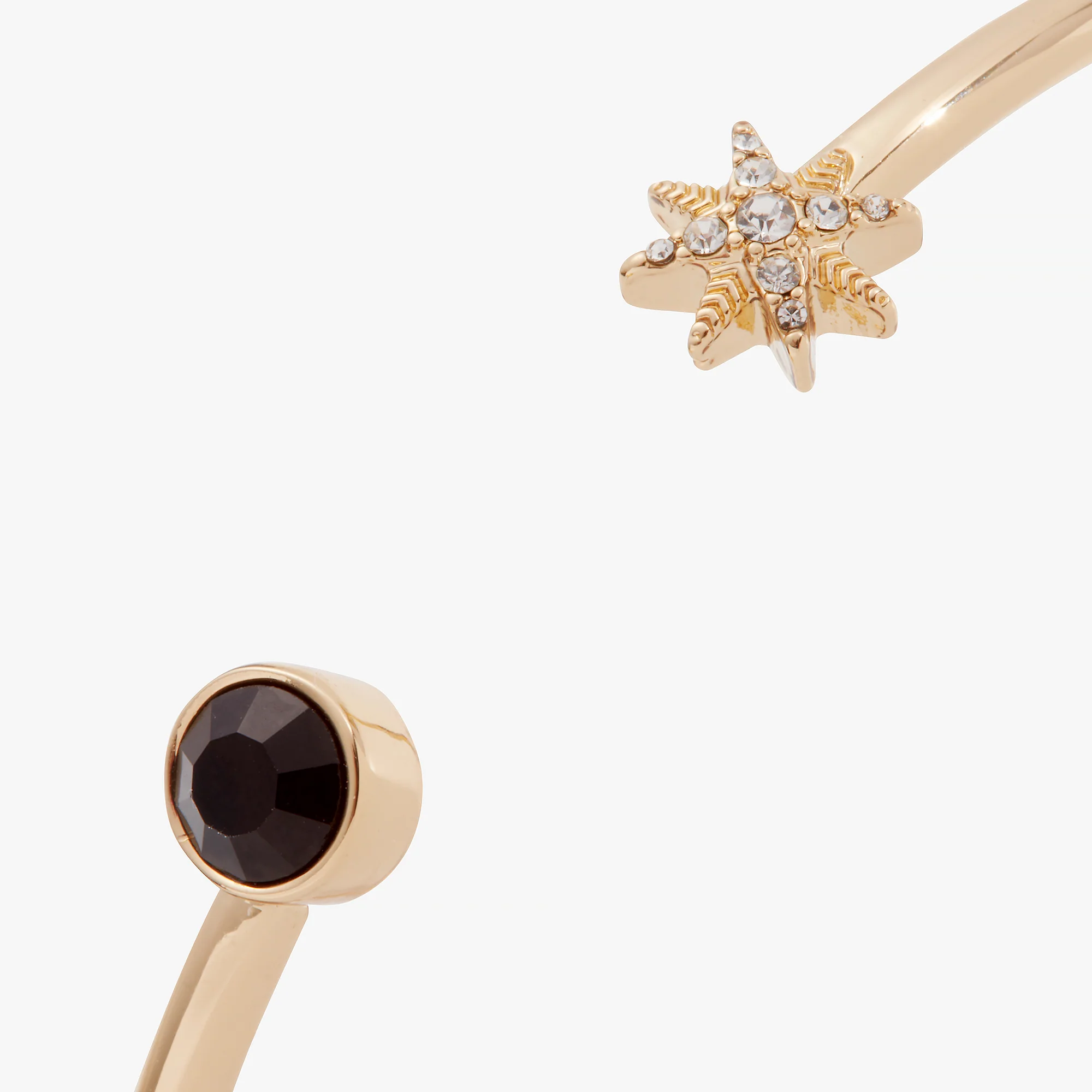 Star + Crystal Cuff Bracelet - Image 3