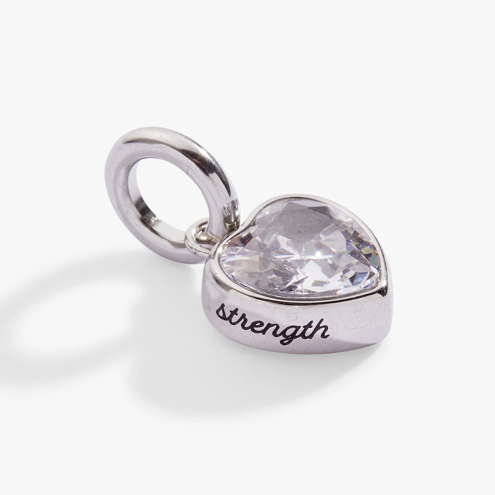April 'Strength' Heart Birthstone Charm - Image 5