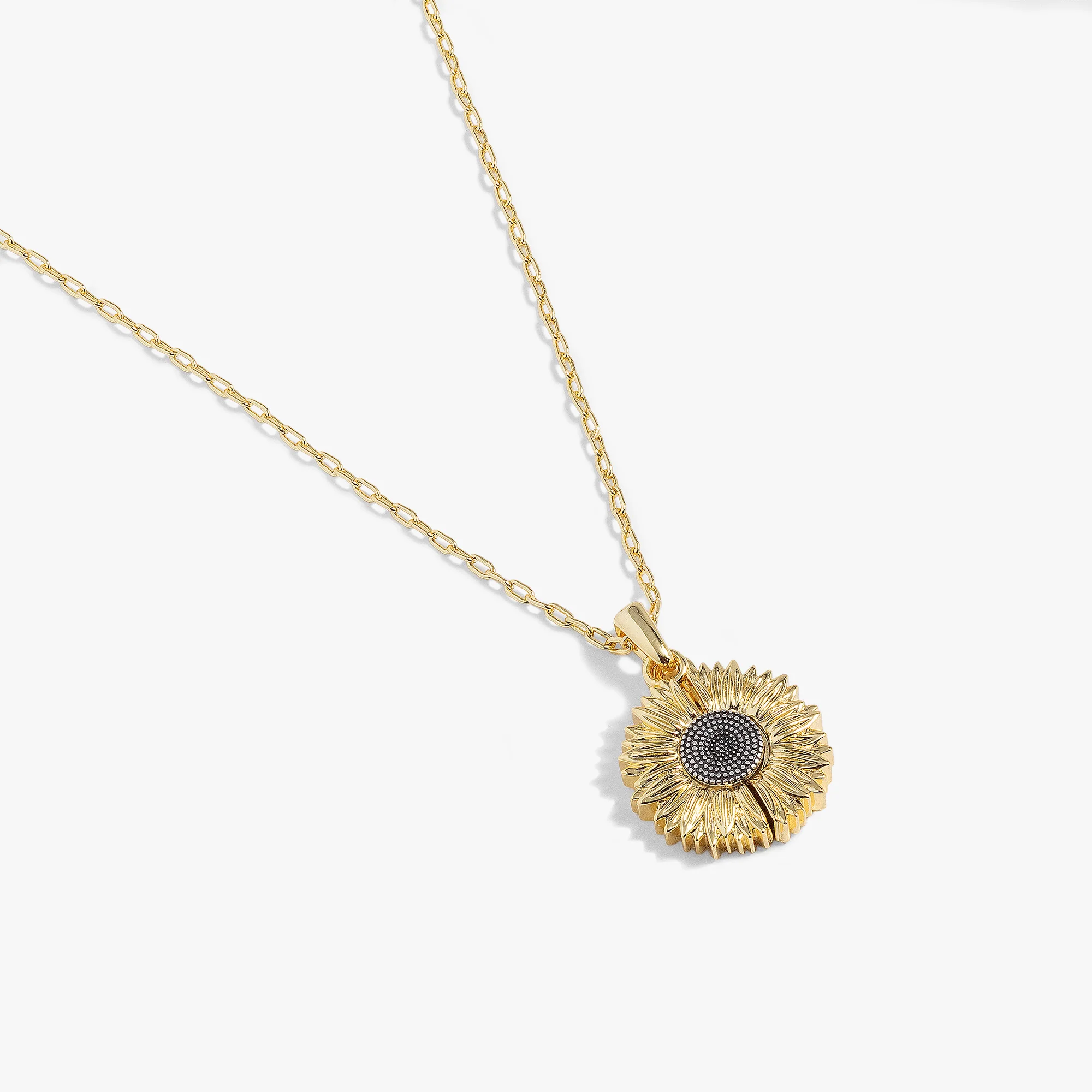 Sunflower 'Choose Happiness' Mantra Necklace - Image 3