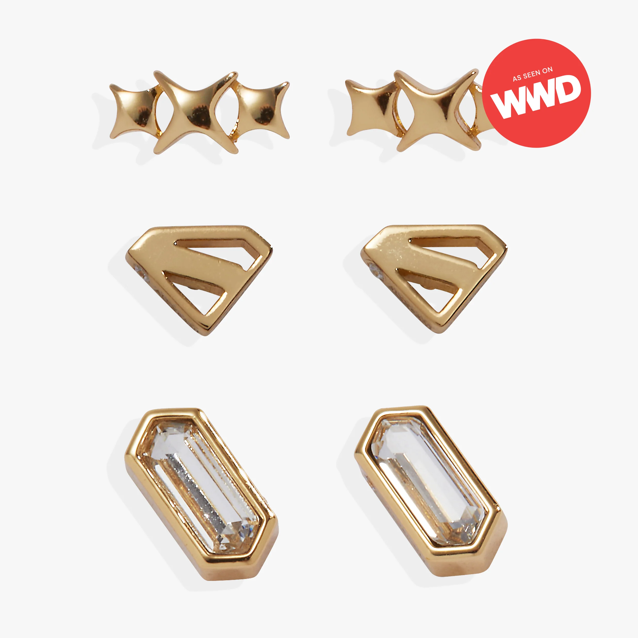 SUPERMAN⢠Earring Stud Set of 3