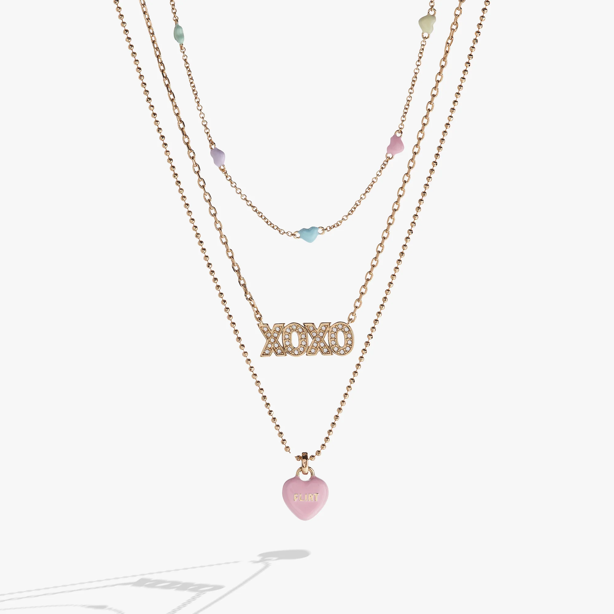 SweetheartsÂŽ Triple-Strand Charm Necklace