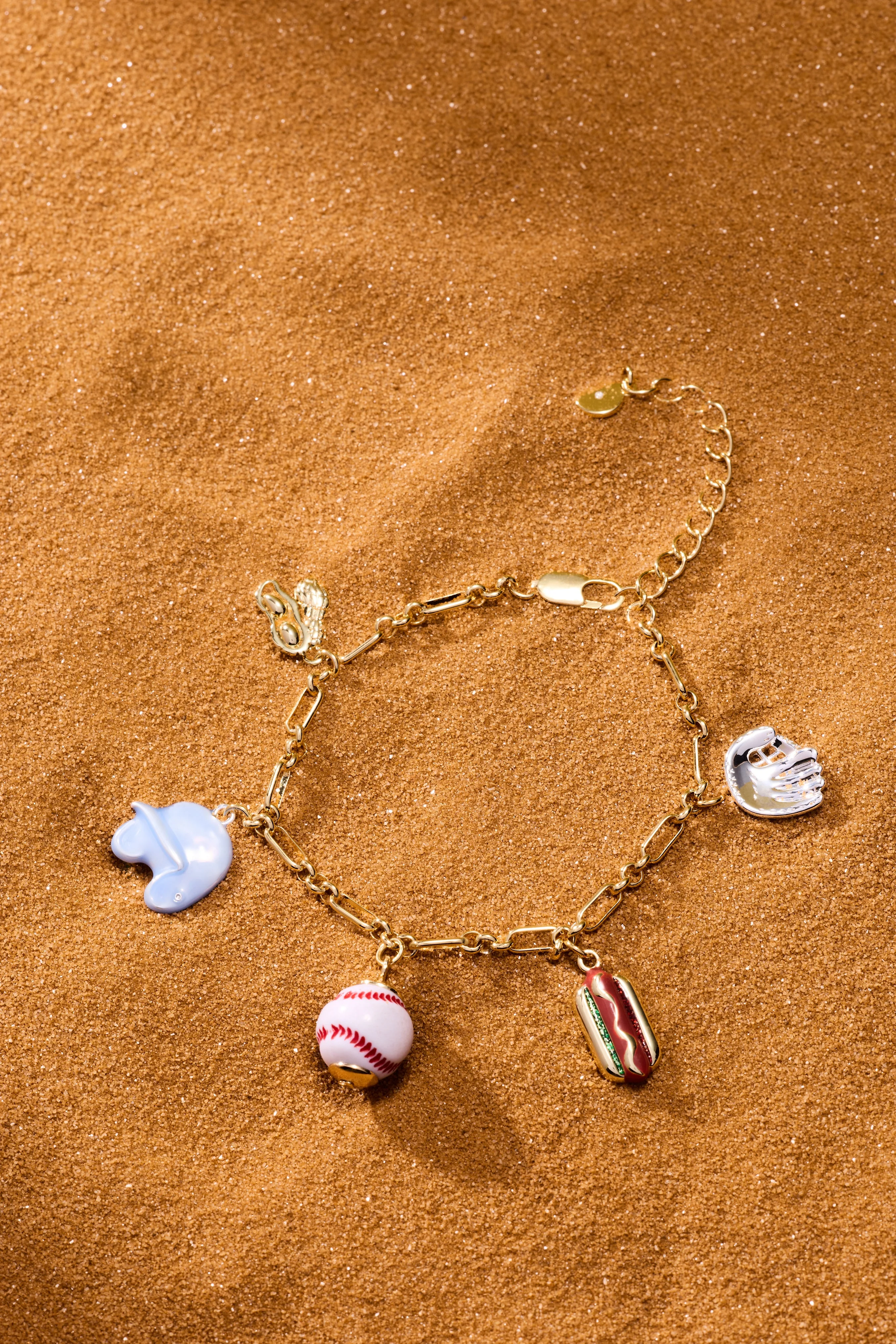 'Take Me Out to the Ballgame' Baseball Charm Bracelet - Image 6