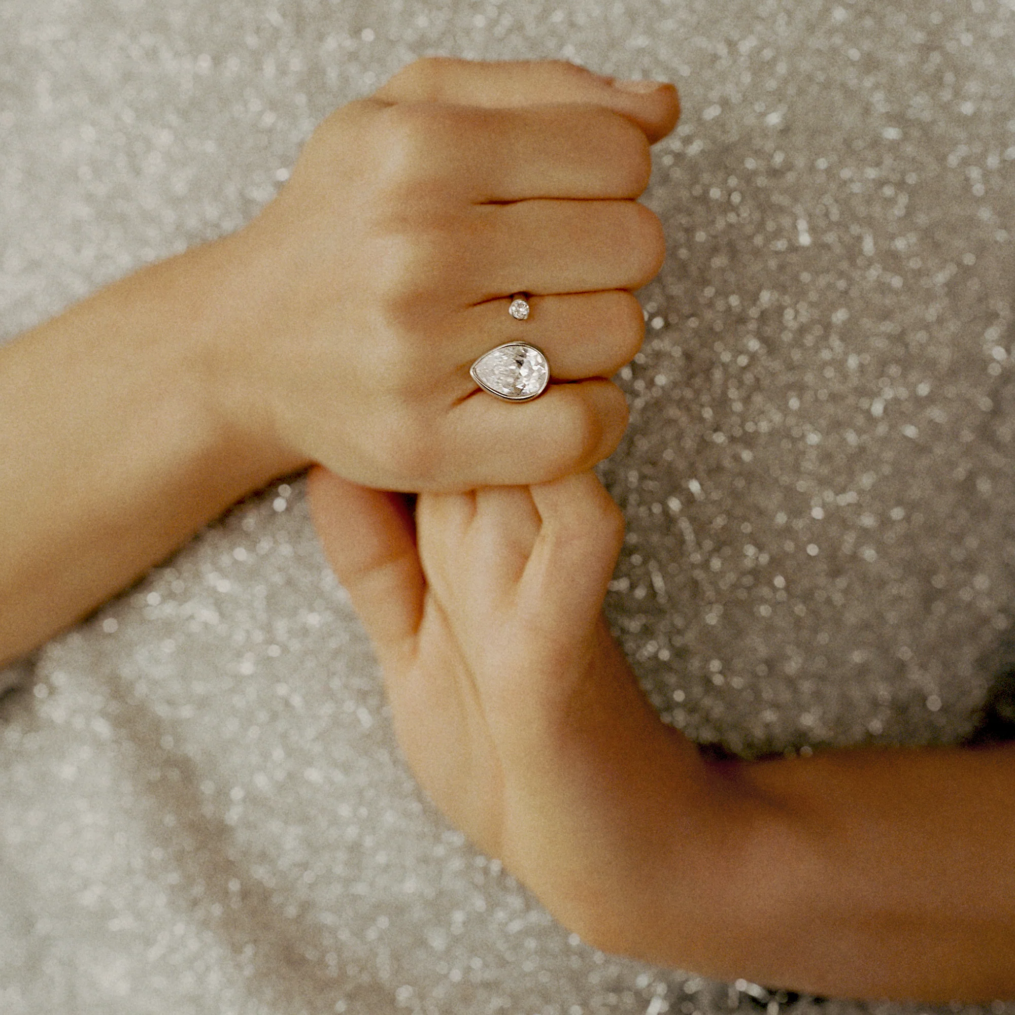 Teardrop Crystal Ring - Image 2