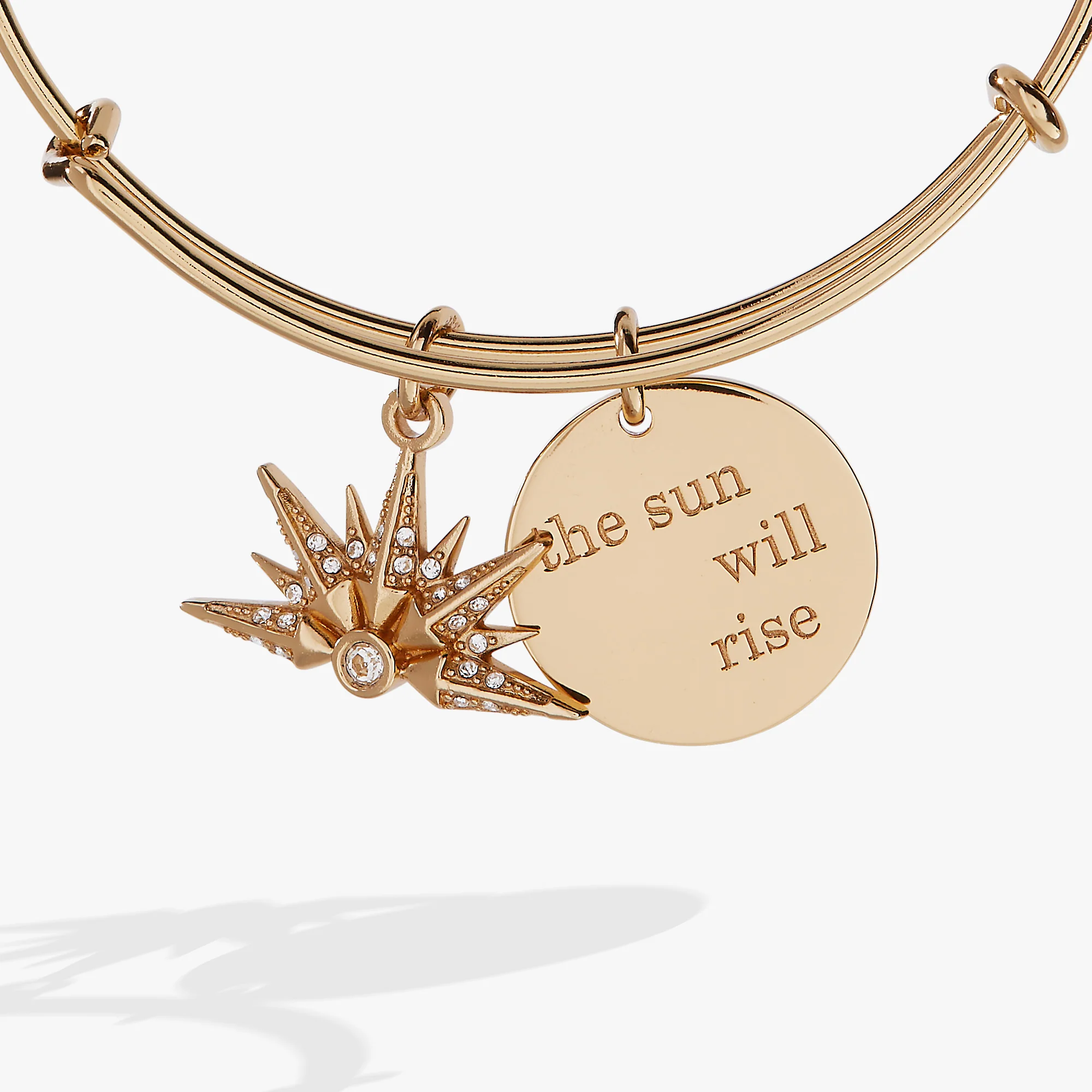 “The Sun Will Rise” Duo Charm Bangle - Image 2