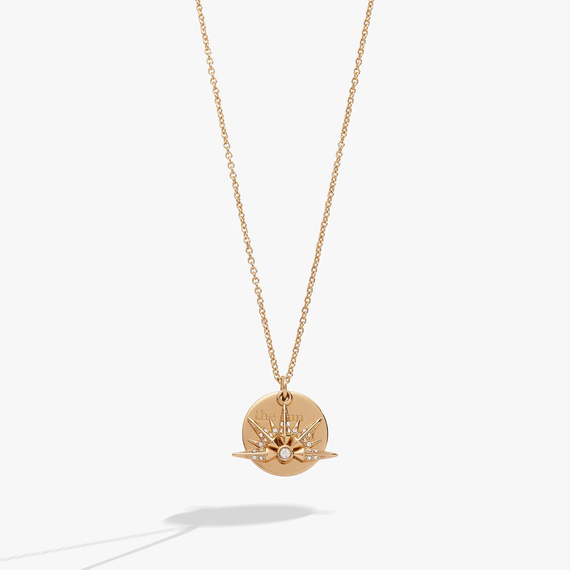 “The Sun Will Rise” Duo Charm Pendant Necklace - Image 2