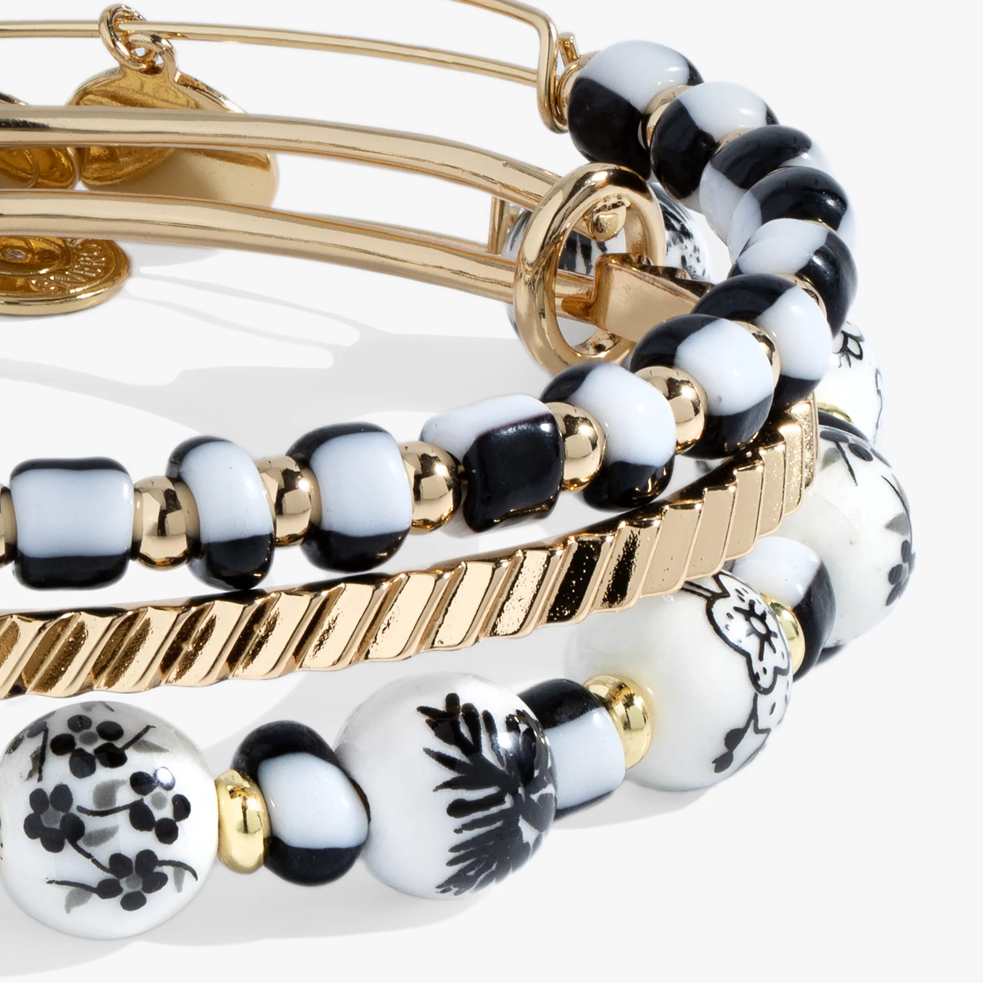 Toile Beaded Bangle Set of 3 - Image 2