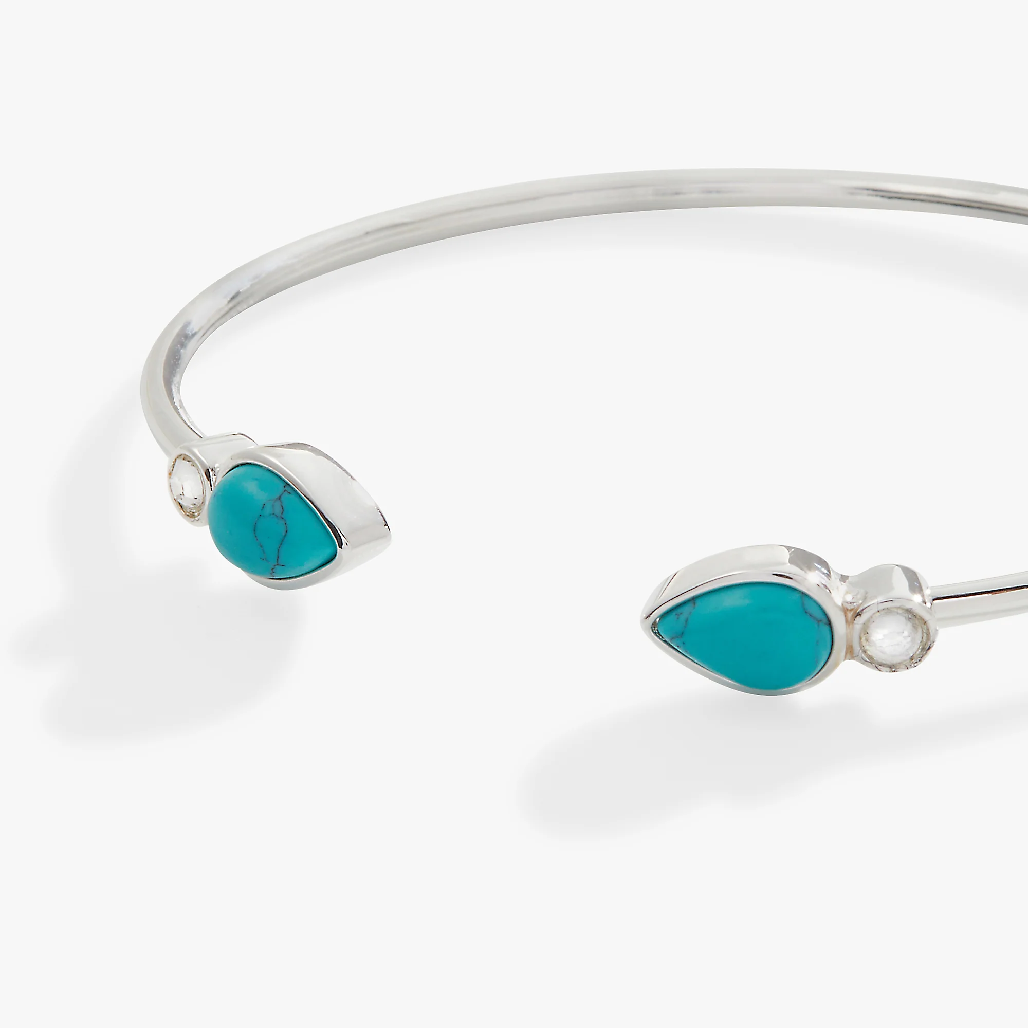 Turquoise and Crystal Flex Cuff - Image 3