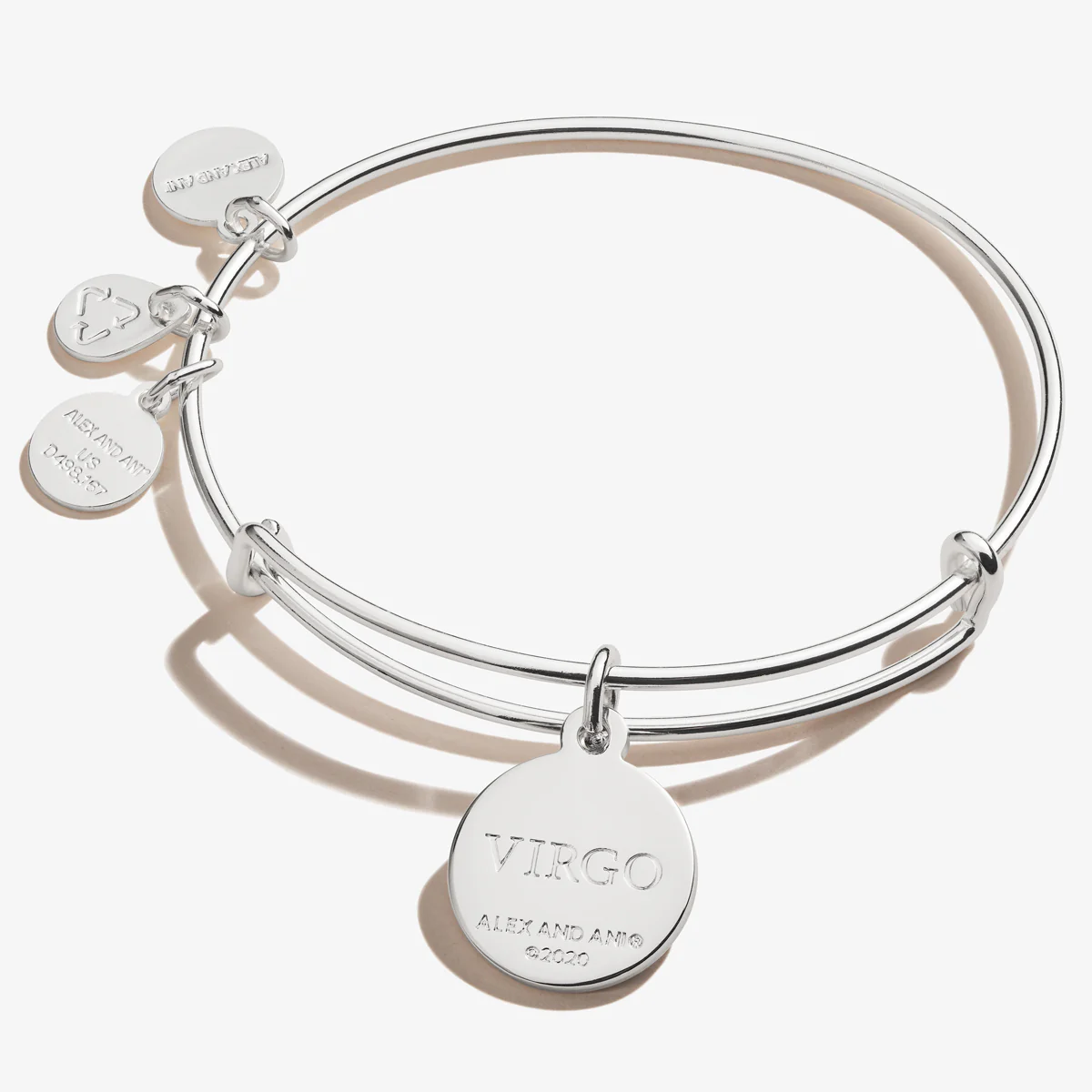 Virgo Zodiac Charm Bangle - Image 3