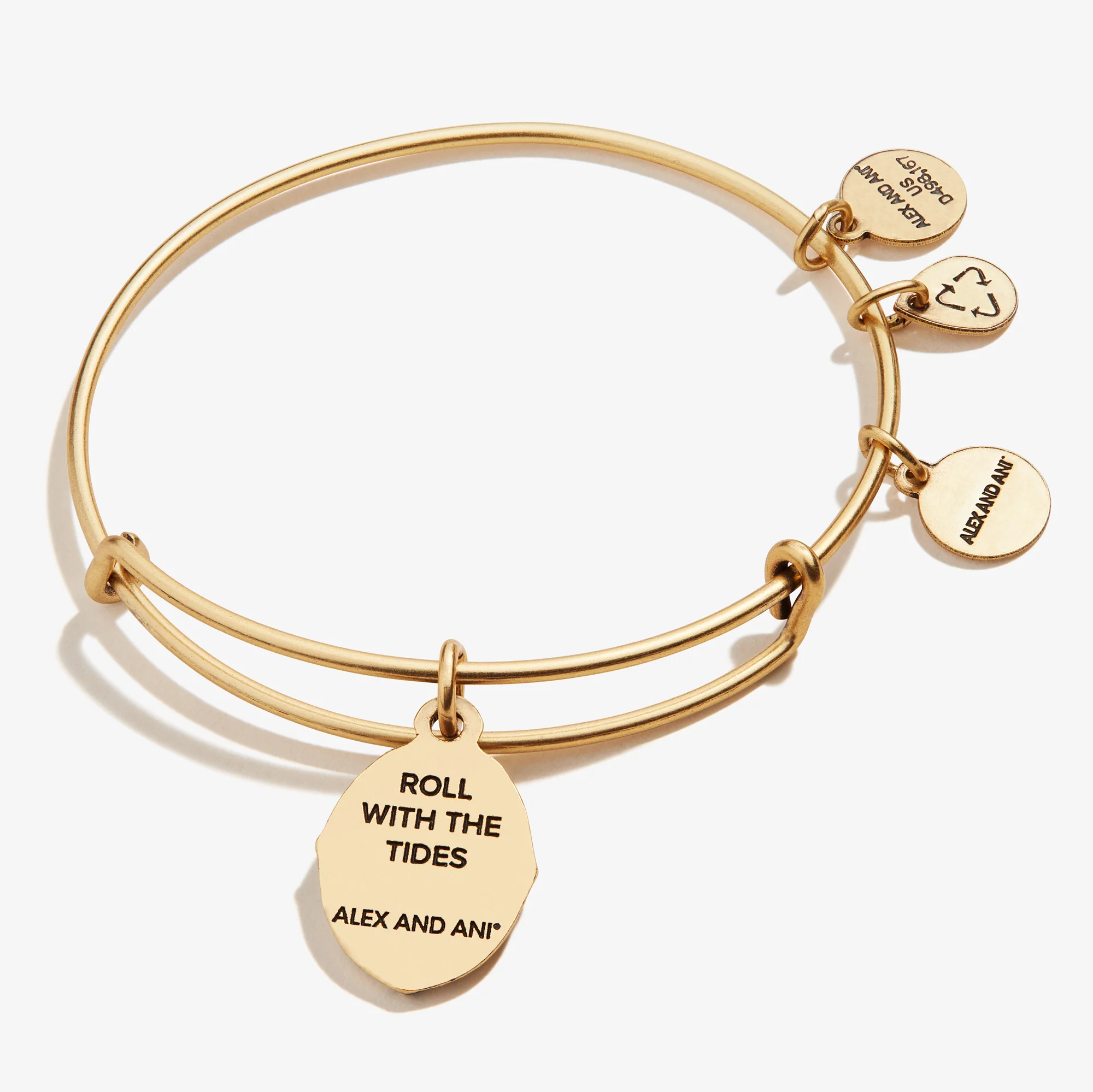 Wave Charm Bangle, 'Roll with the 'Tides' - Image 5
