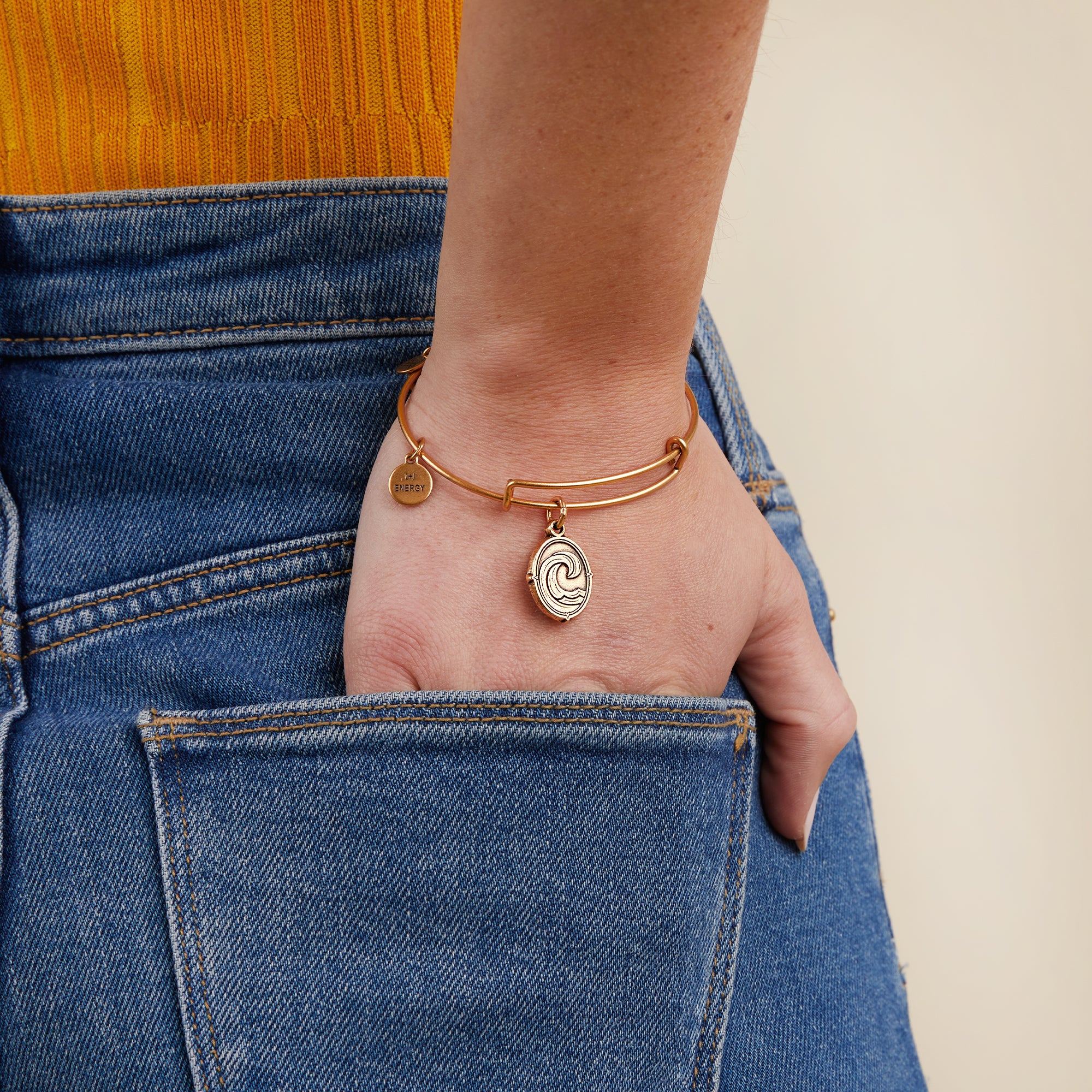 Wave Charm Bangle, 'Roll with the 'Tides' - Image 6