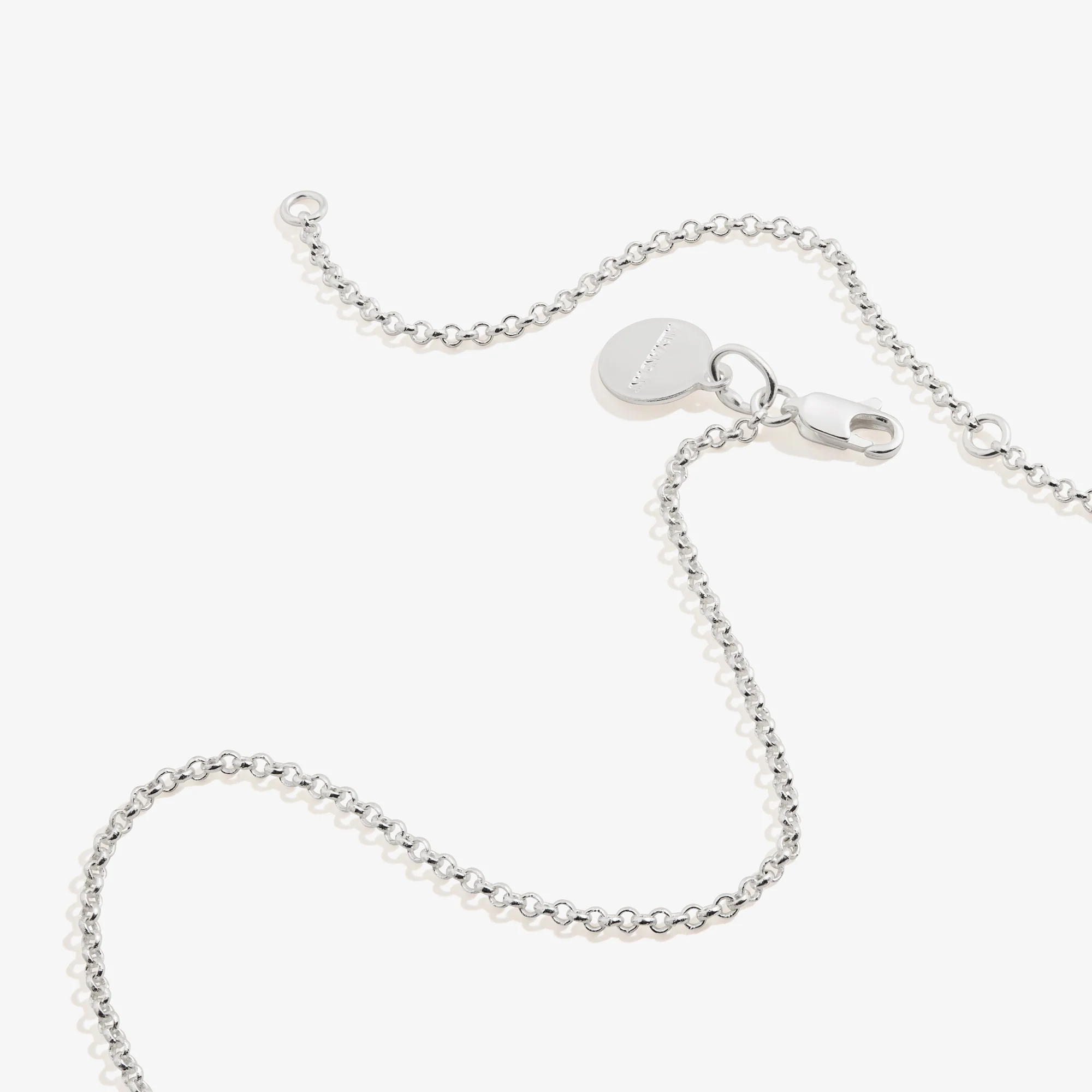 Wave Duo Charm Necklace, Adjustable - Image 3