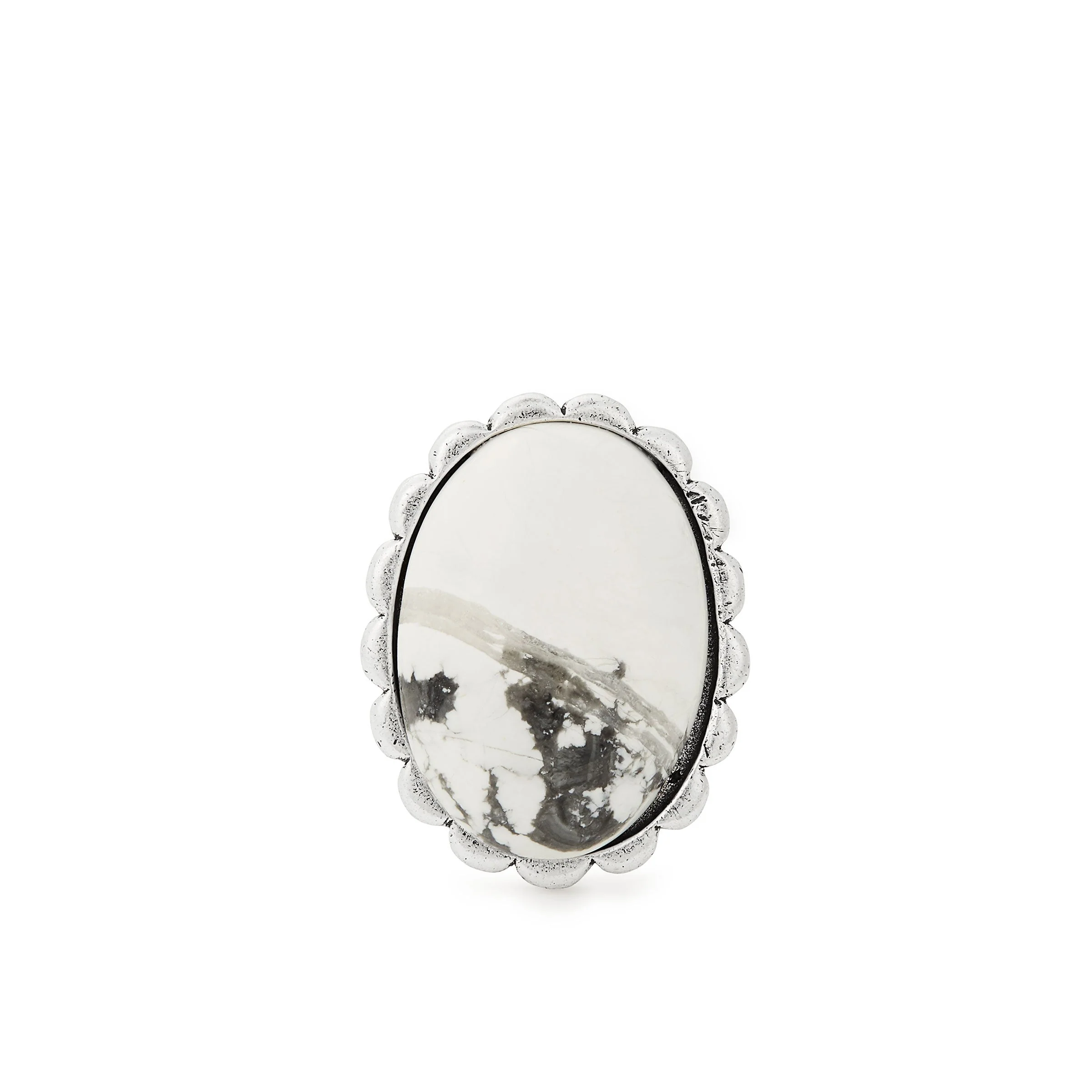 White Matrix Cocktail Ring - Image 2