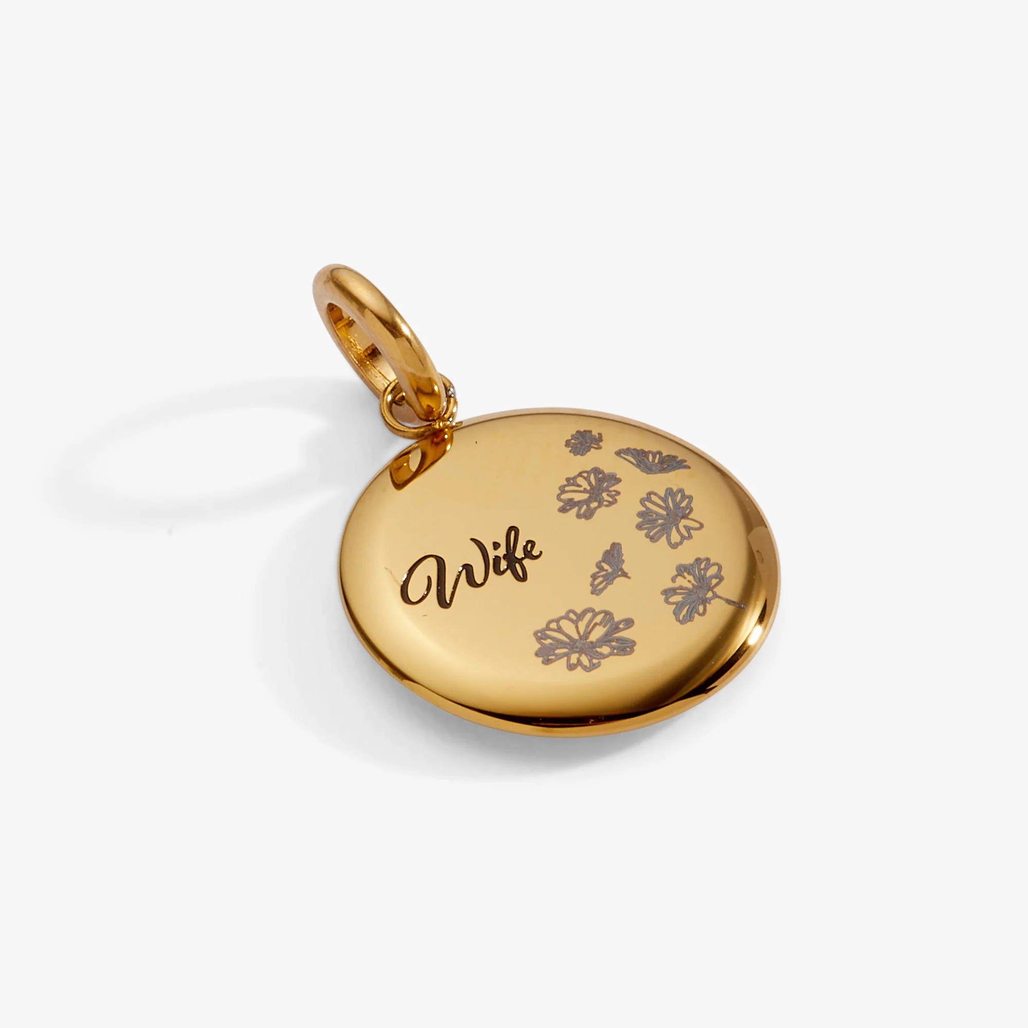 Wife Flower Disc Charm - Image 3