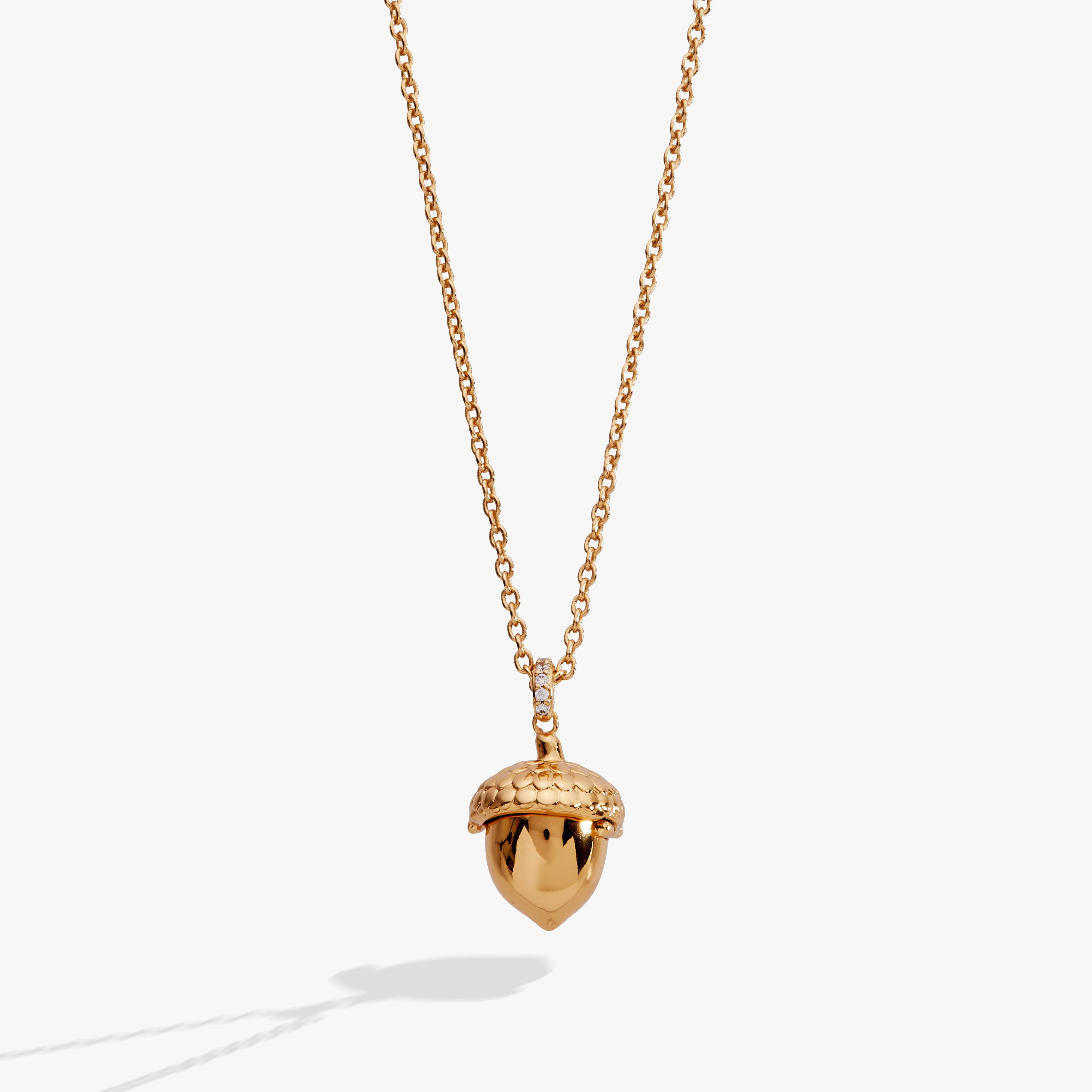 Woodland Acorn & Hidden Squirrel Locket Necklace - Image 7