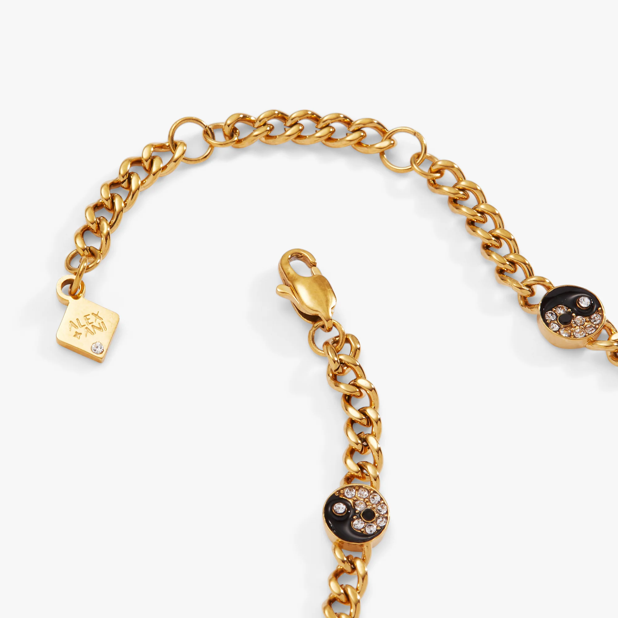 Yin Yang Curb Chain Bracelet - Image 3