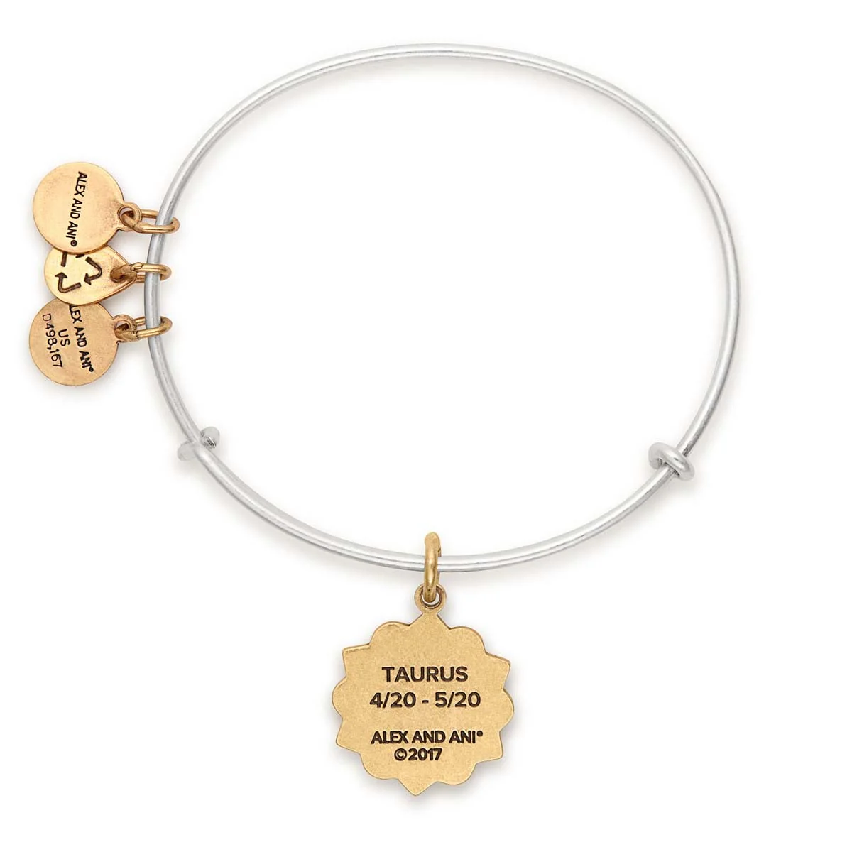 Taurus Zodiac Charm Bangle - Image 2